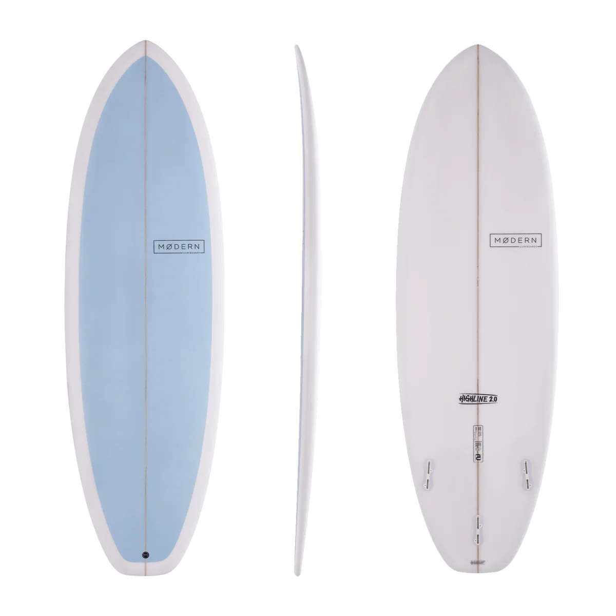 Modern Highline 2.0 Surfboard Sky Blue 6'9"