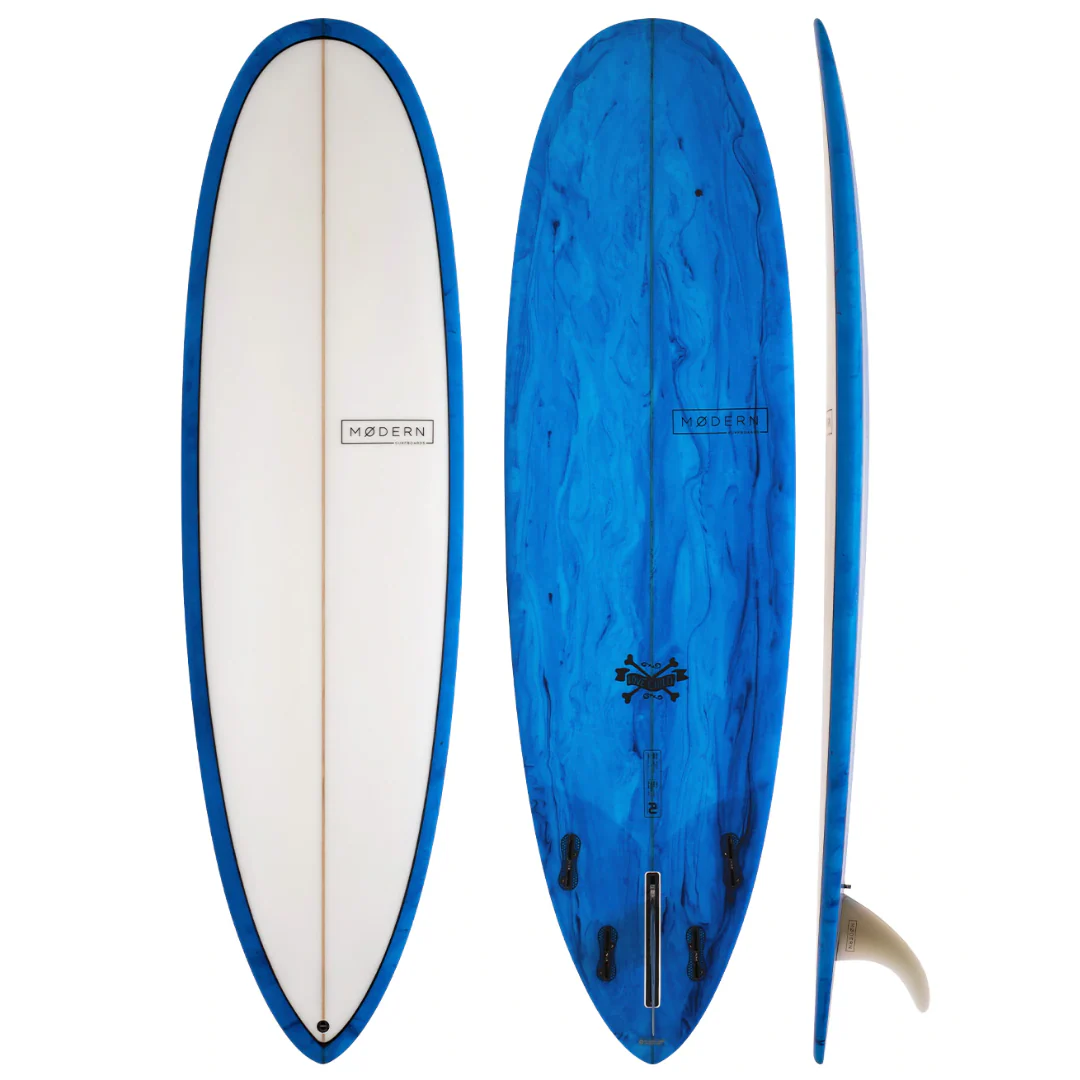 Modern Love Child PU Surfboard Blue Tint 7'6"