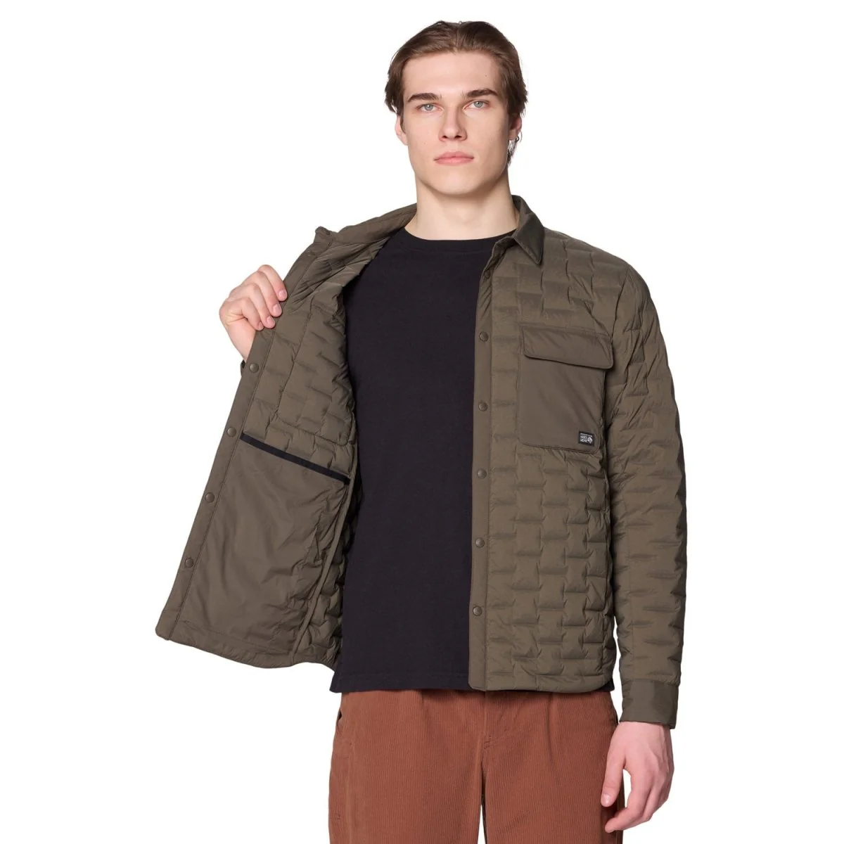 Mountain Hardwear Men's Stretchdown Light Shacket 2026 Ridgeline