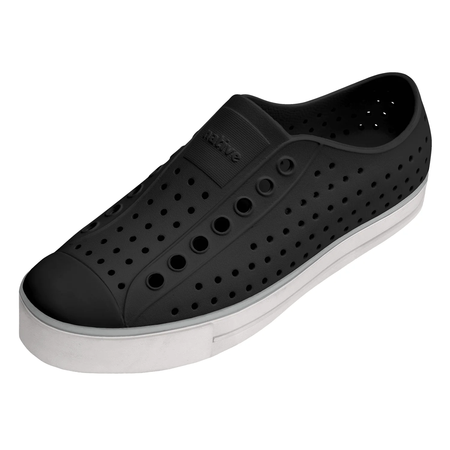 Native Jefferson Arc Wanderfoam Shoe Jiffy Black/Whisper White
