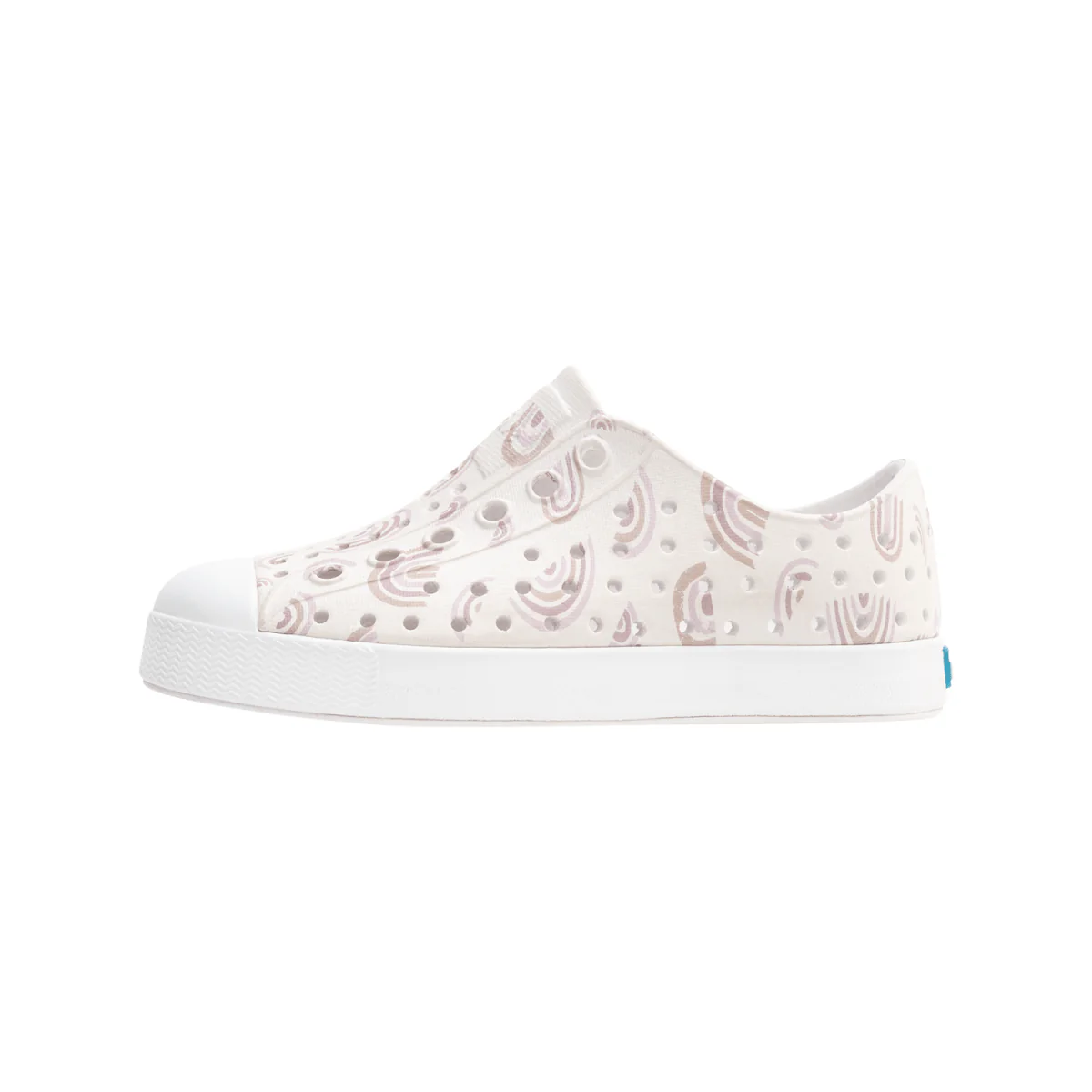 Native Youth Jefferson Print Shoe Shell White/Barely Flax Rainbow