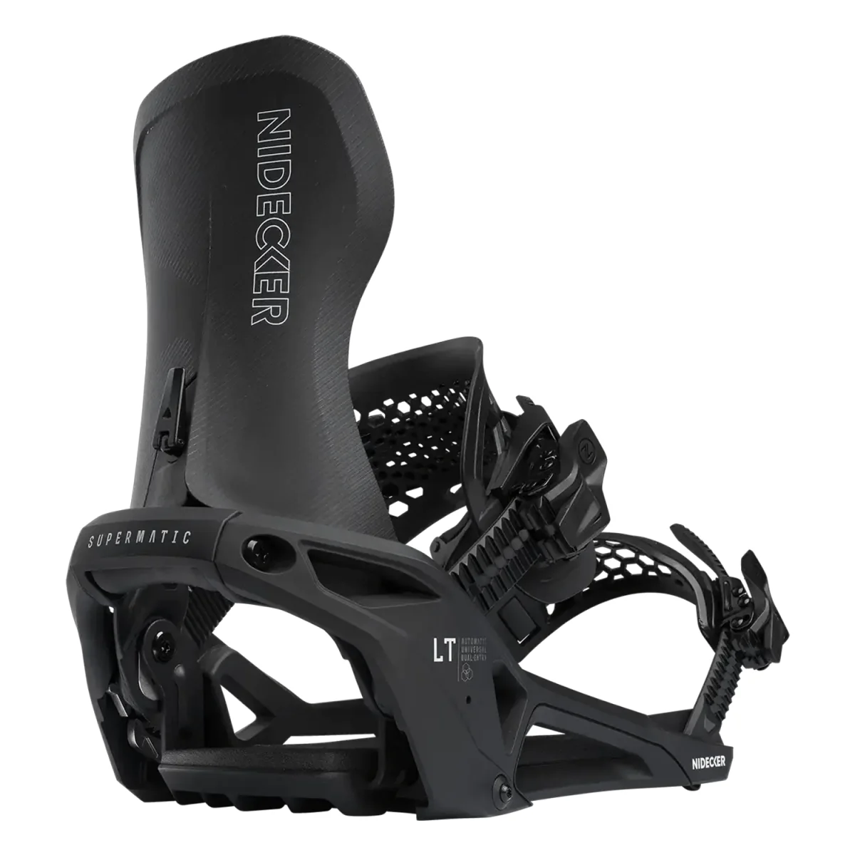 Nidecker LT Supermatic Snowboard Bindings 2026 Black