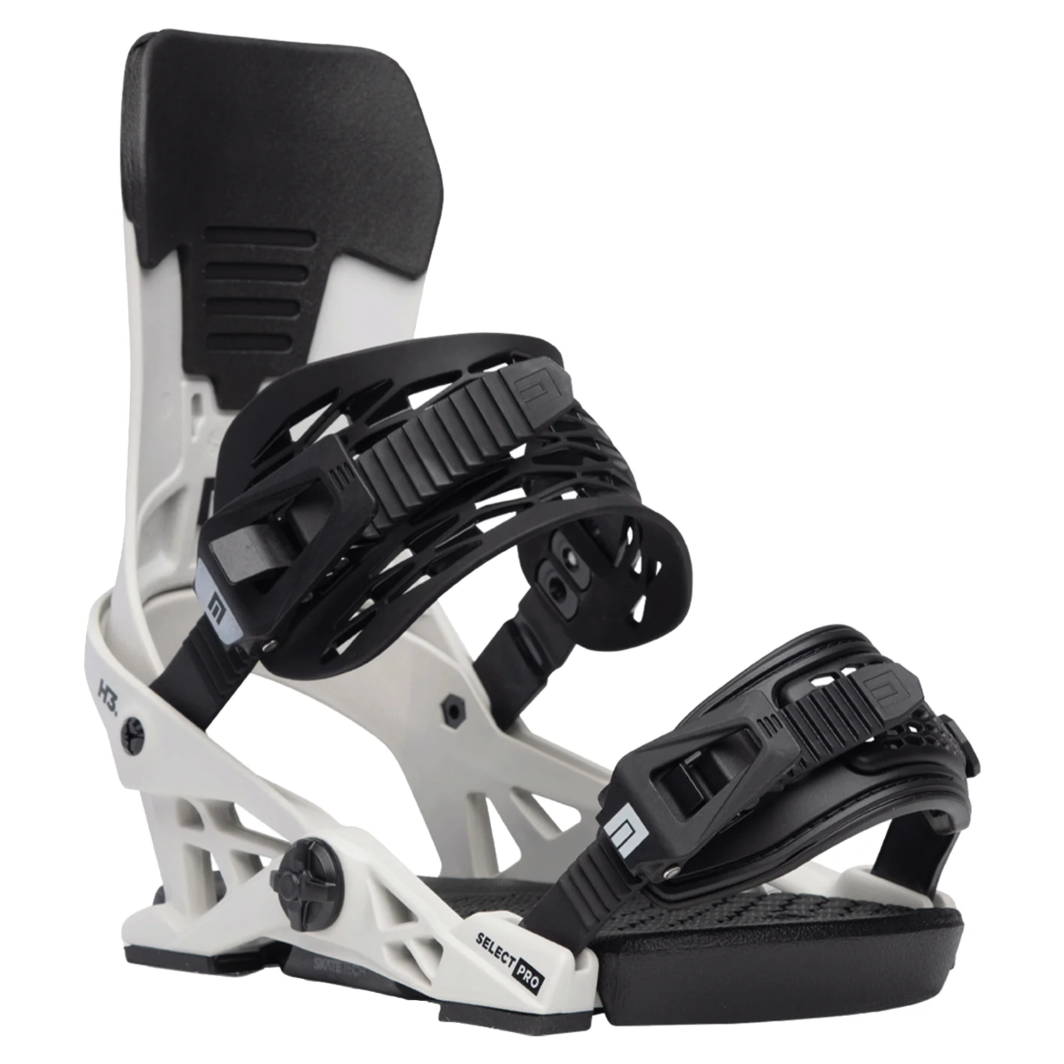 Now Men's Select Pro Snowboard Bindings 2024 Silver Grey