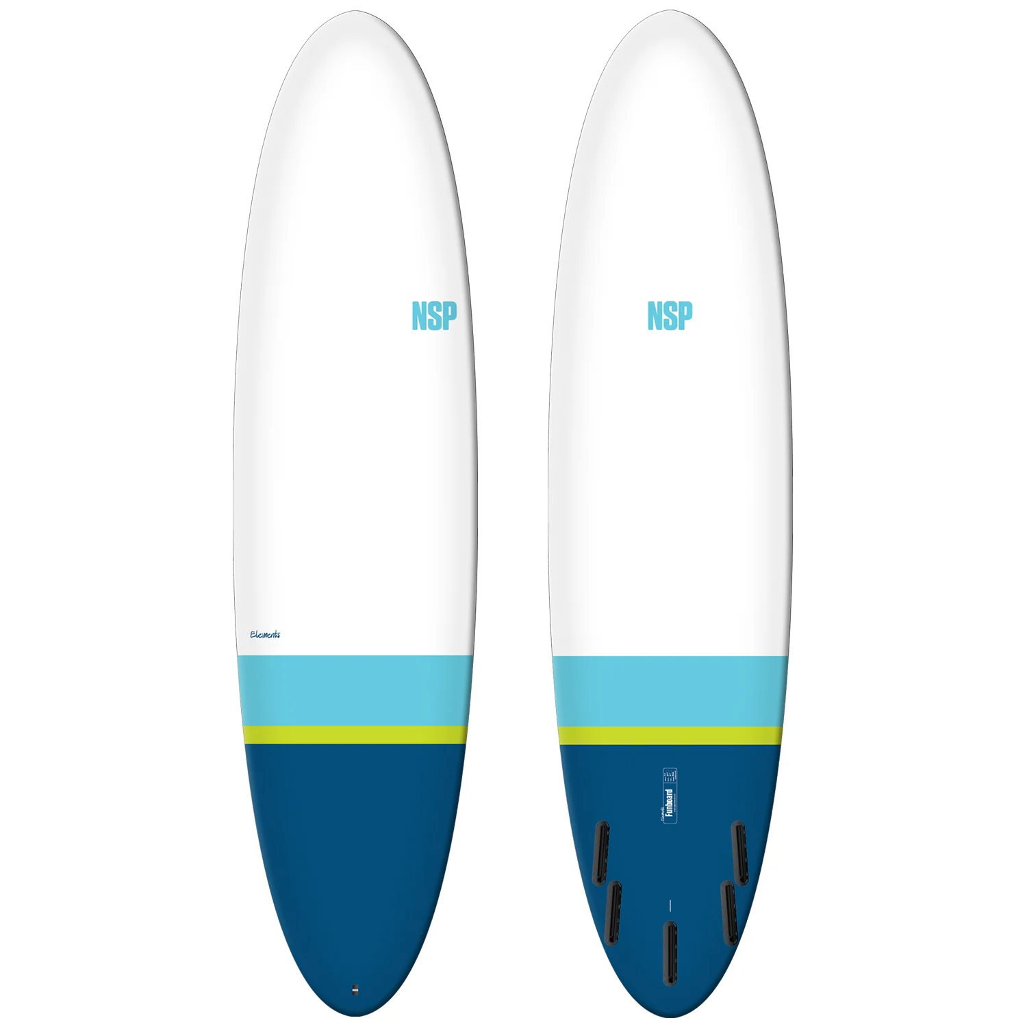 NSP Fun Elements HDT Surfboard Navy Tail Dip 7'2"