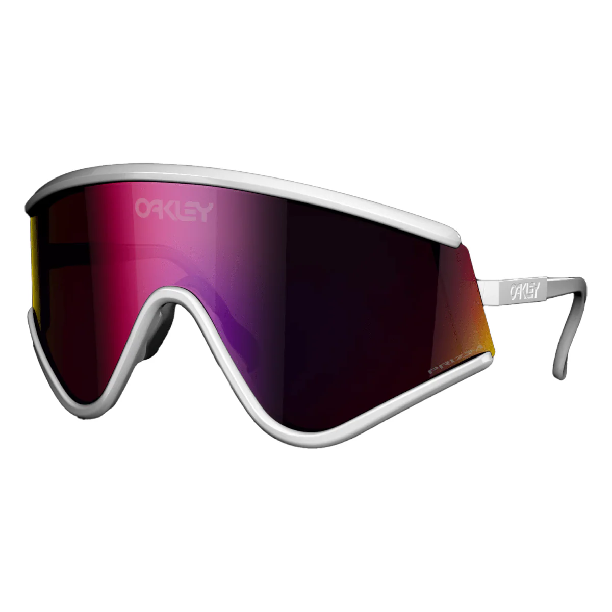 Oakley MUZM Eyeshade Sunglasses White/Prizm Road