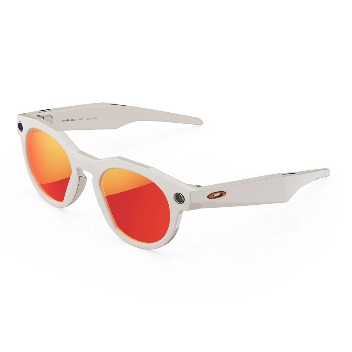 Oakley Meta HSTN Sunglasses Warm Grey/Prizm Ruby