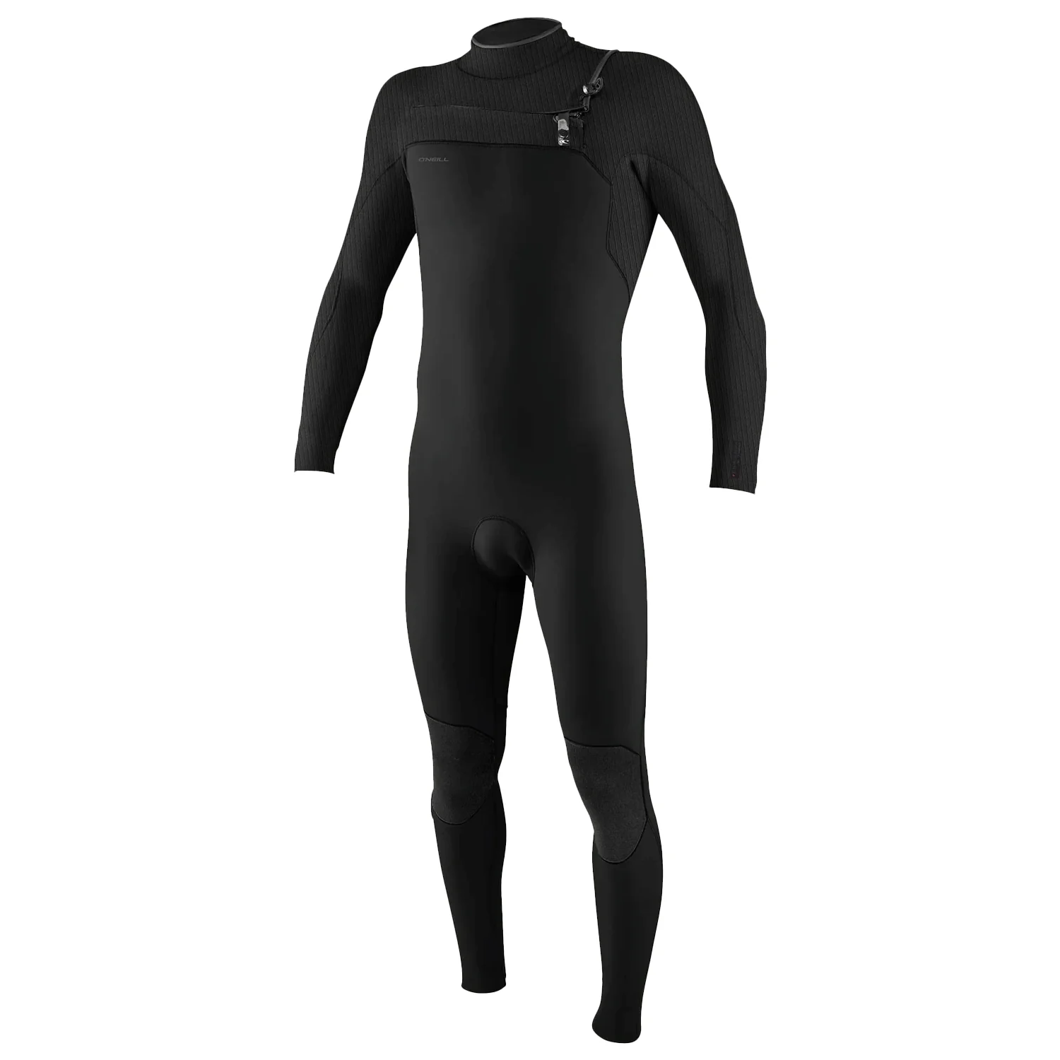 O'Neill Men's Hyperfreak 4/3+mm Chest Zip Wetsuit Black/Black