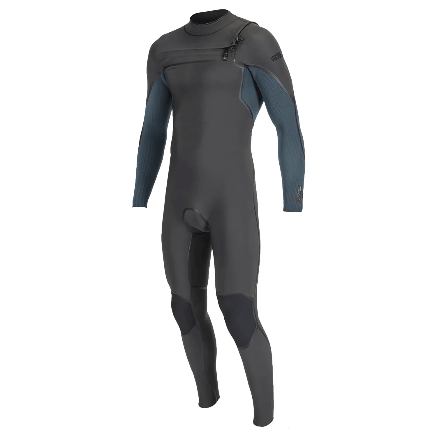 O'Neill Men's Hyperfreak Fire 4/3mm+ Chest Zip Full Wetsuit Oil/Blue