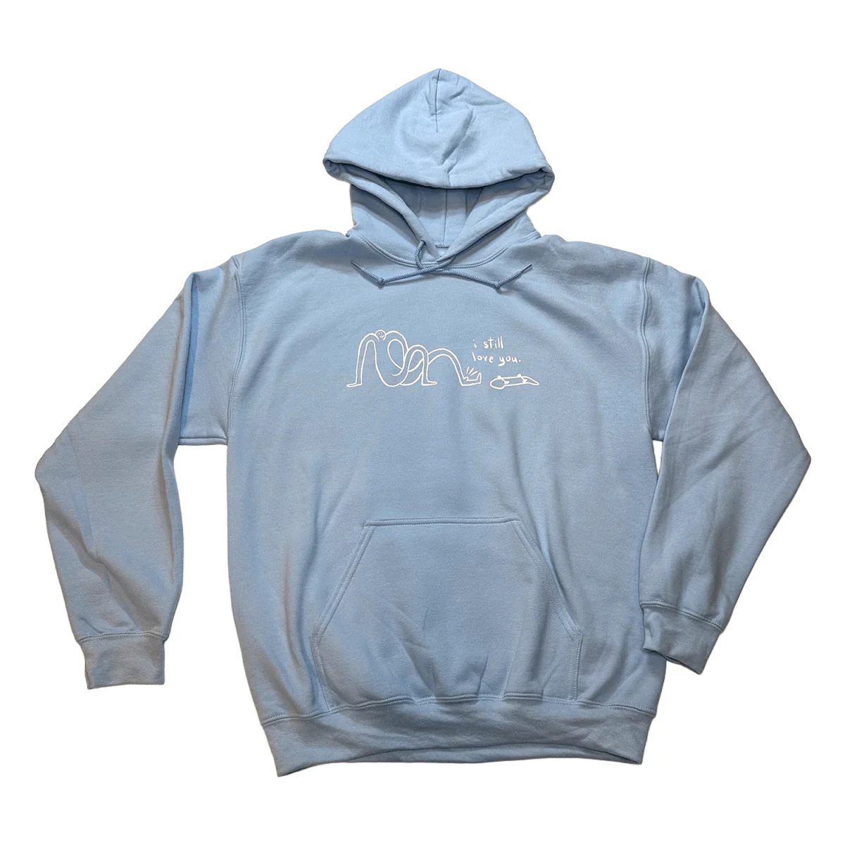 Pacific Boarder I Still Love You Hoodie Light Blue