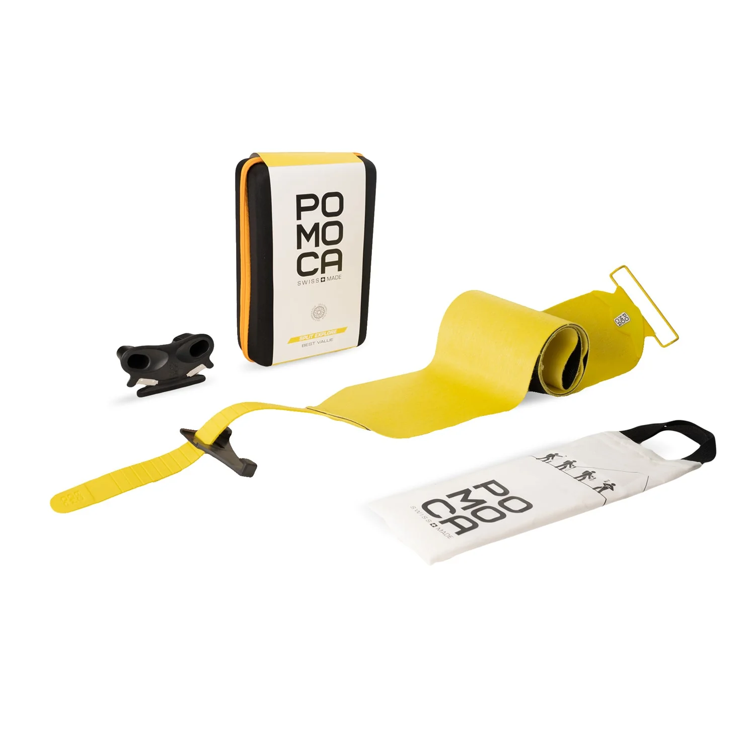 Pomoca Splitboard Explore 145mm CF Skins Yellow