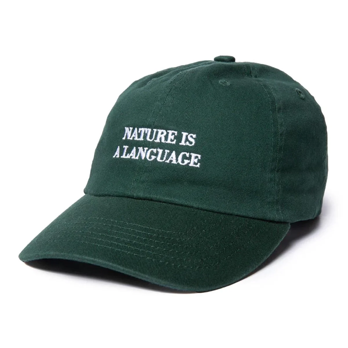 Quiet Life Men's Nature Is A Language Dad Hat Forest Green