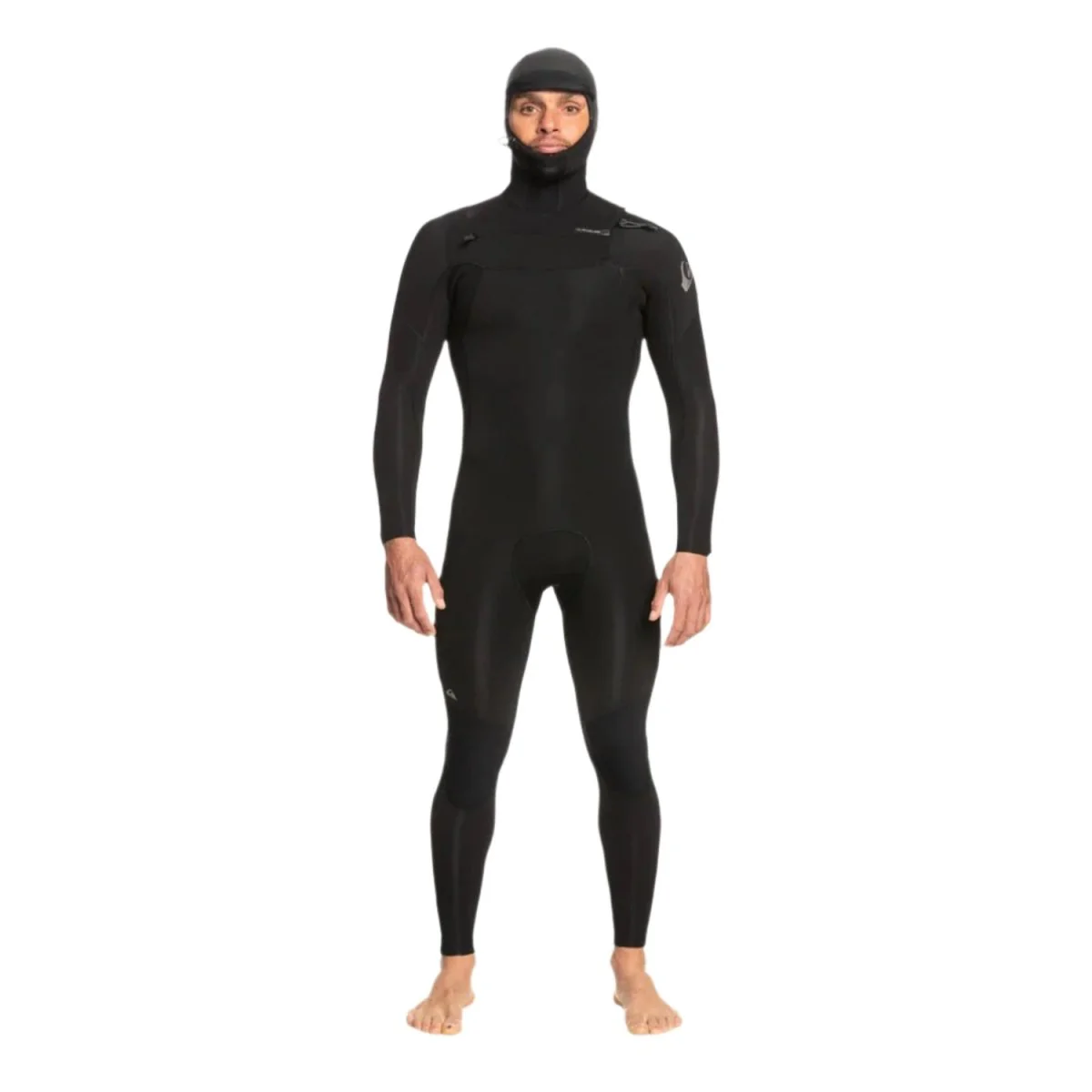 Quiksilver Men's Everyday Sessions 5/4/3 Chest Zip Hooded Wetsuit Black