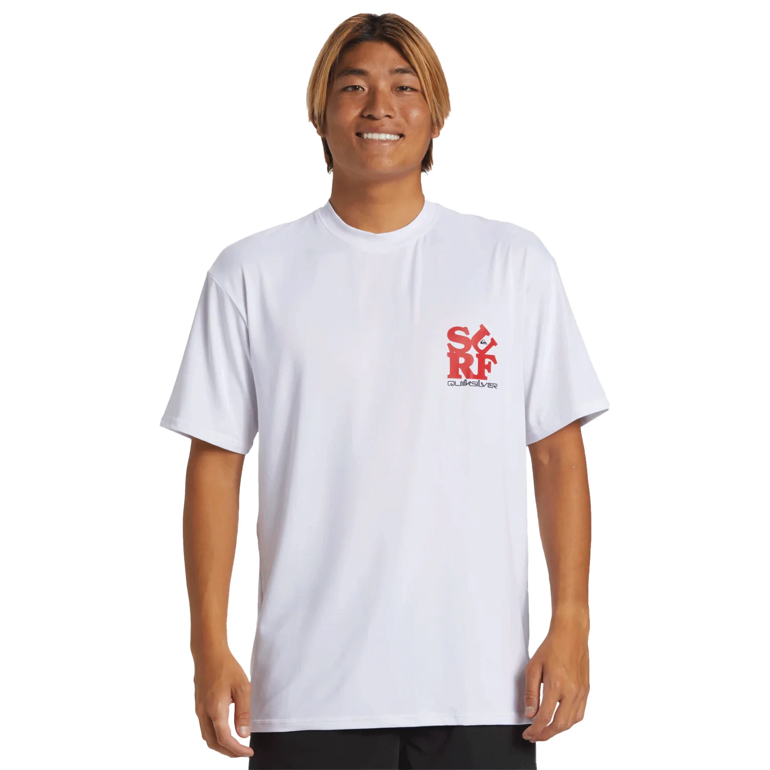 Quiksilver Men's Everyday Surf S/S T Shirt White/Black