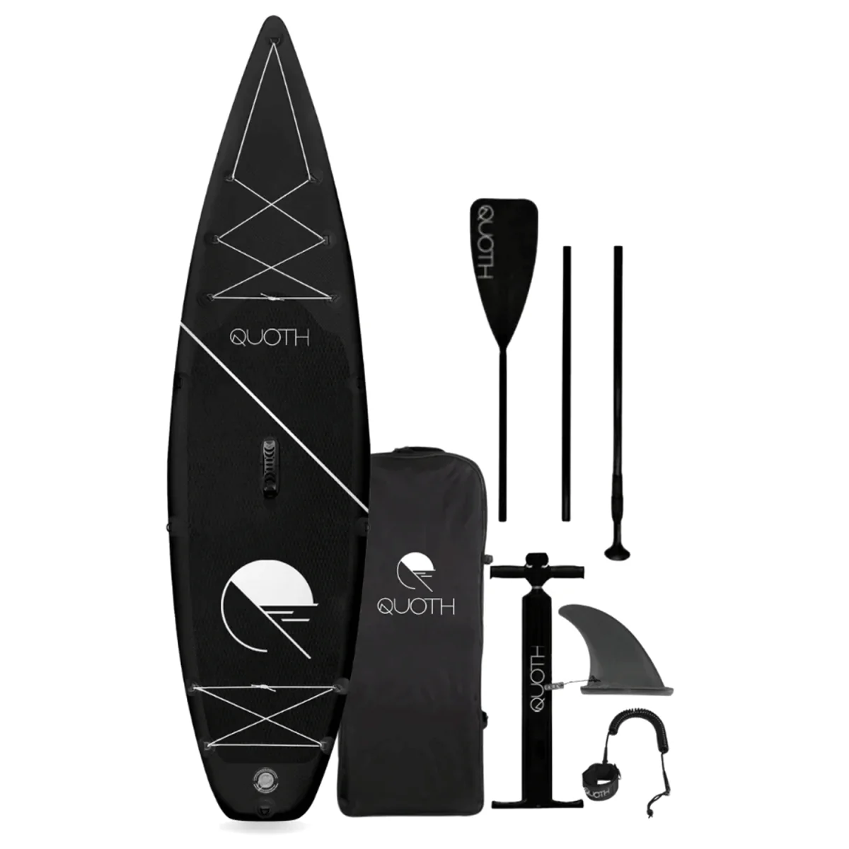 Quoth 11'0" Byrne Inflatable SUP + Kit Black
