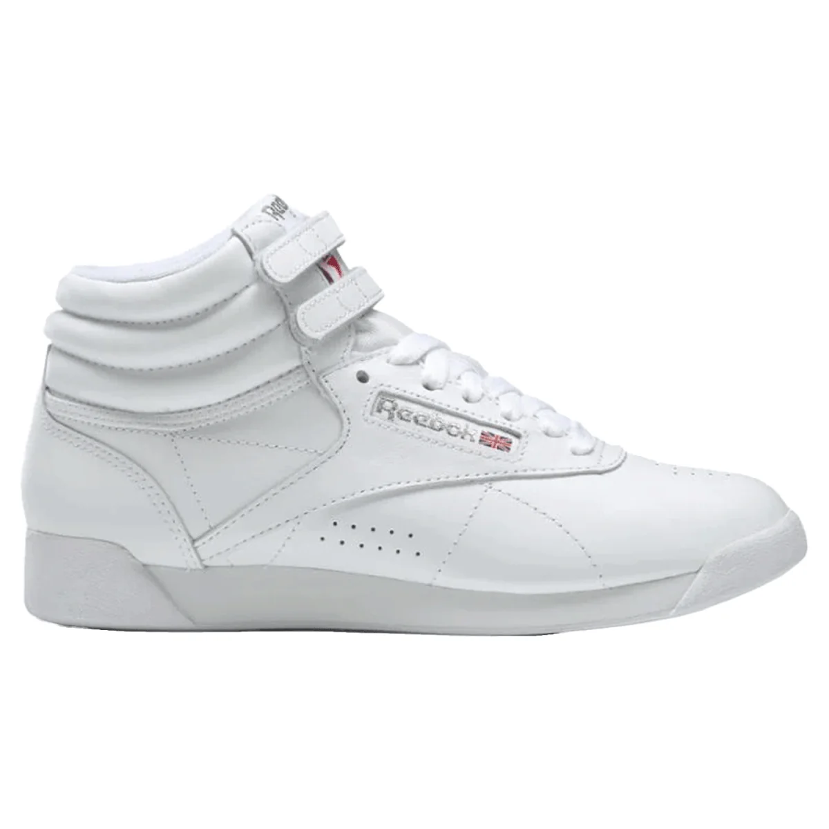 Reebok Women's Freestyle HI Shoe White/Silver