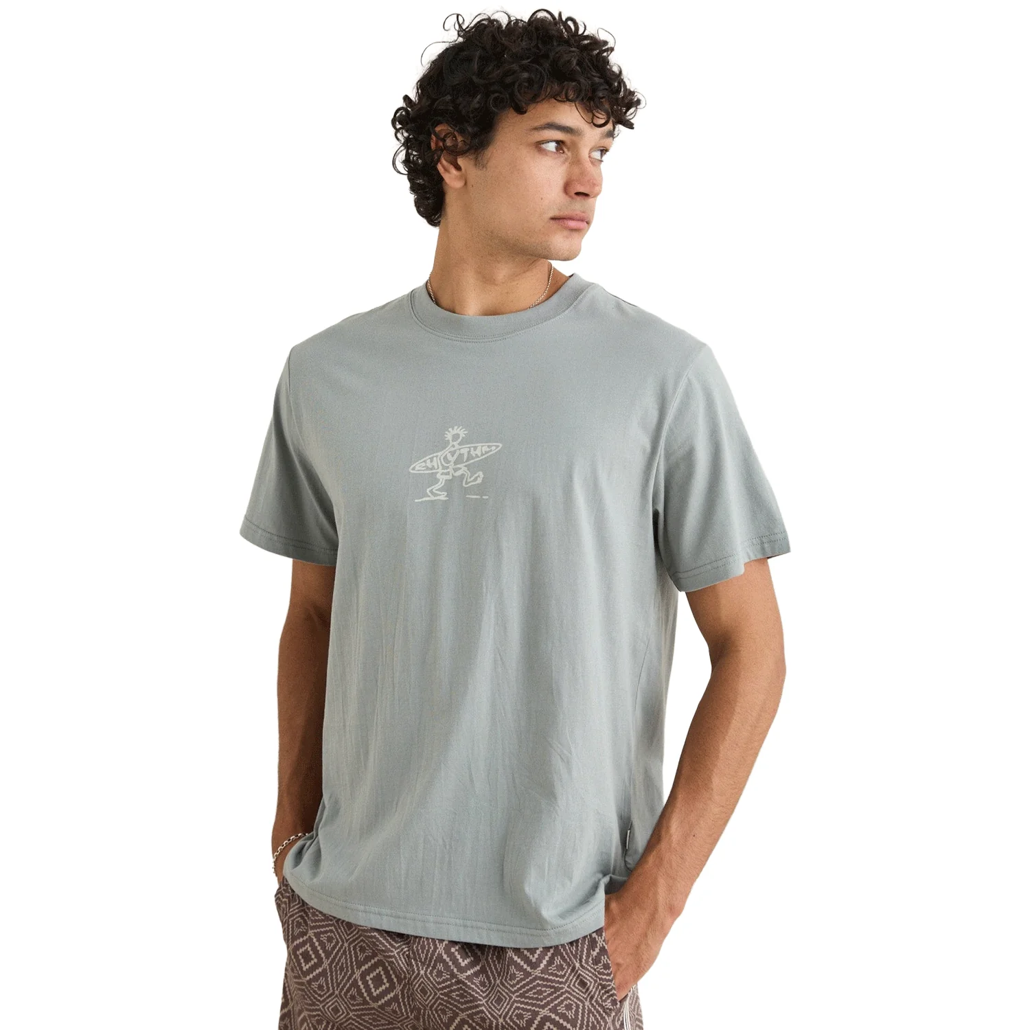 Rhythm Men's Drifter S/S T-Shirt Seafoam