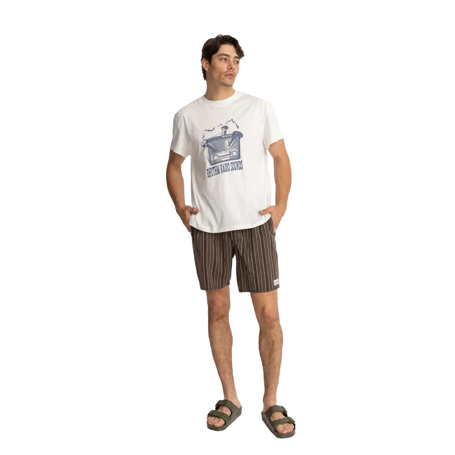 Rhythm Men's Jacquard Linen Jam Short Brown
