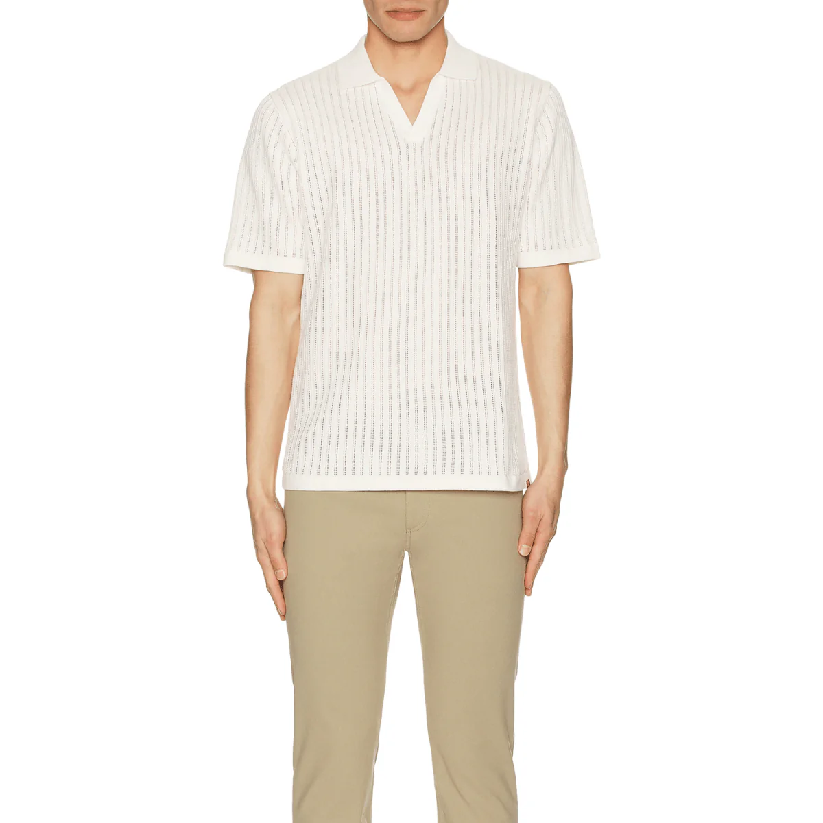 Rhythm Men's Relaxed Knit S/S Polo Natural