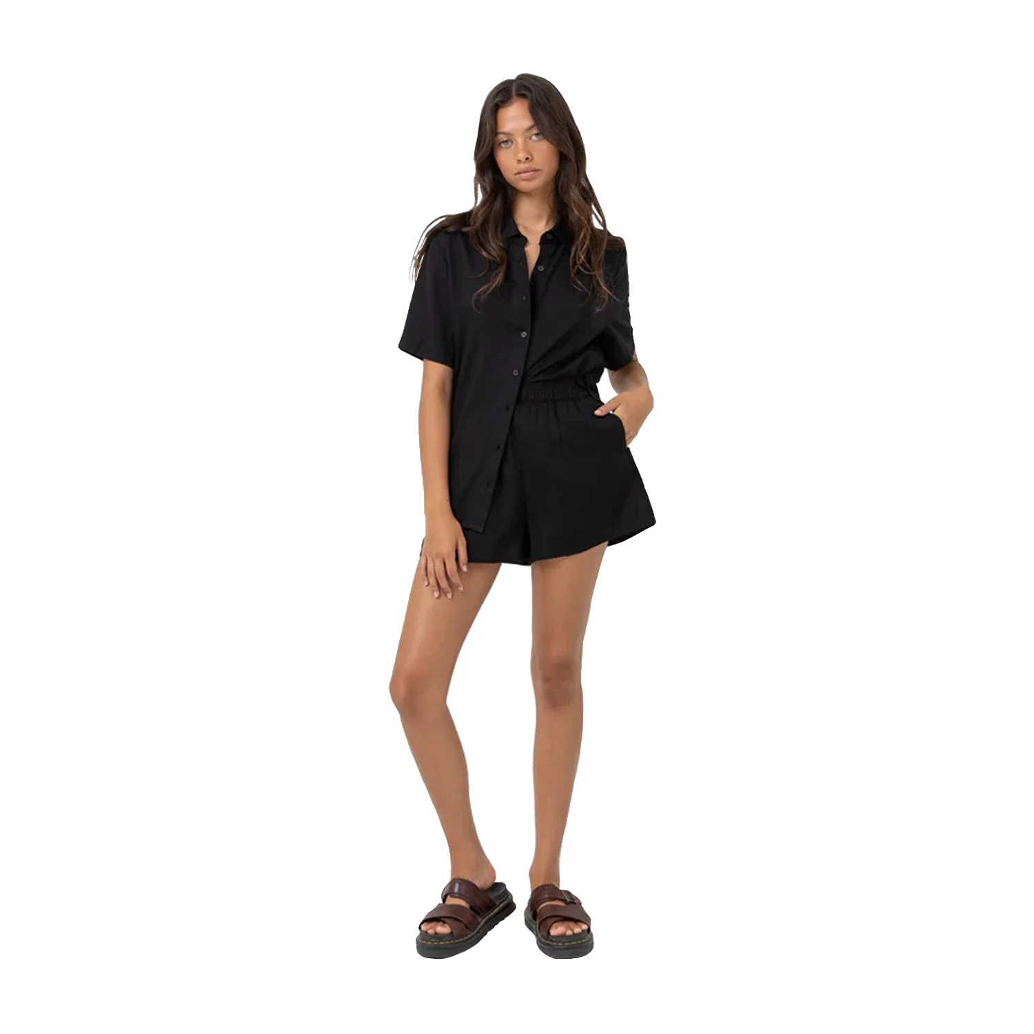 Rhythm Women's Classic Beach Short Black
