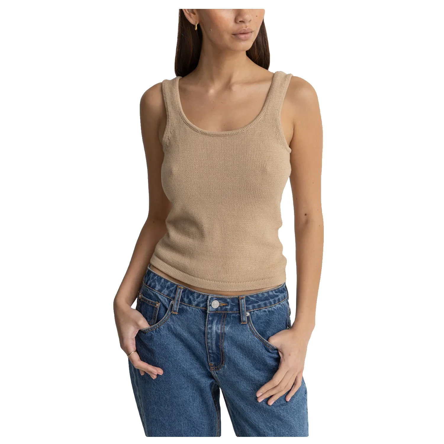 Rhythm Women's Cover Scoop Neck Tank Henna - Image 2