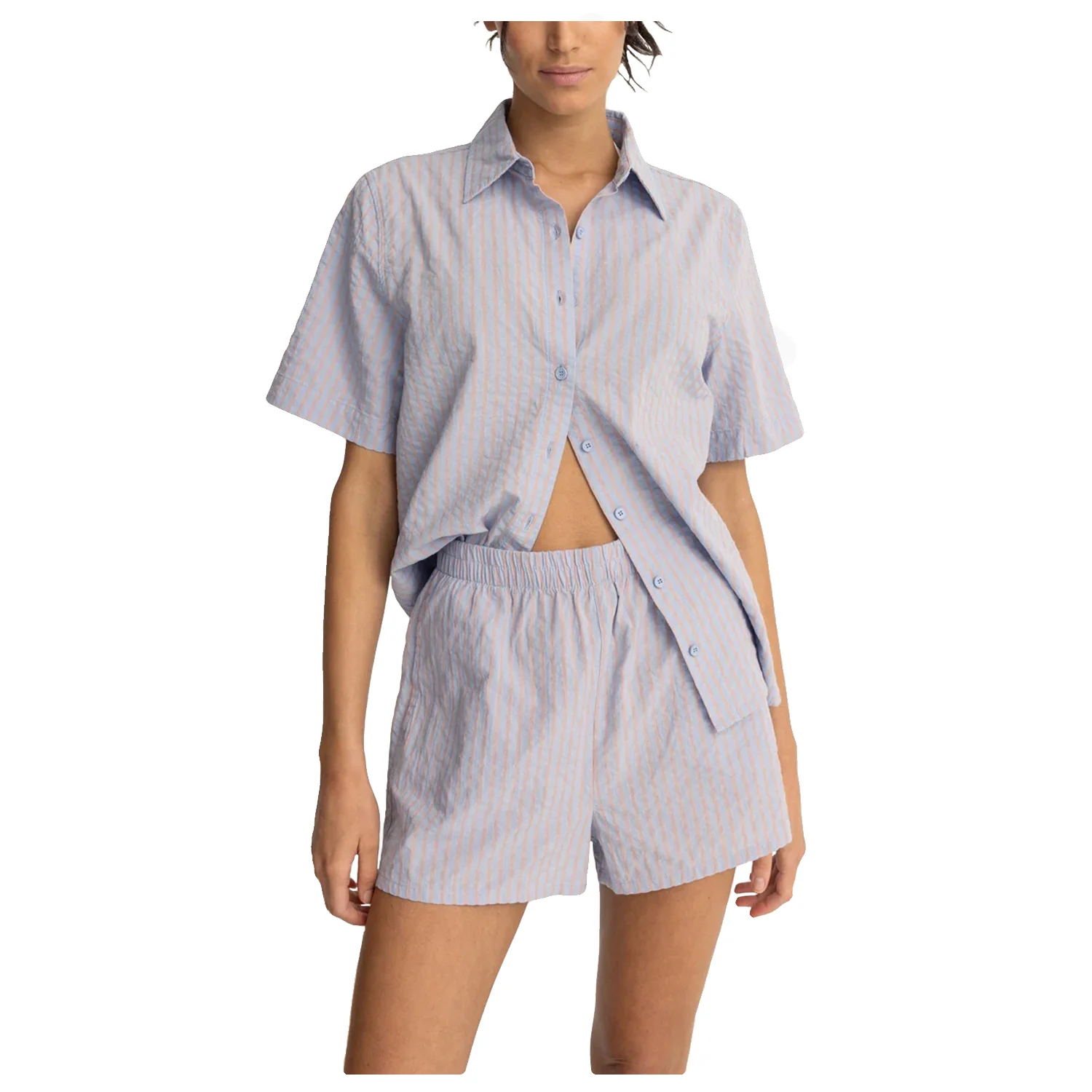 Rhythm Women's Paradiso S/S Shirt Soft Blue - Image 2