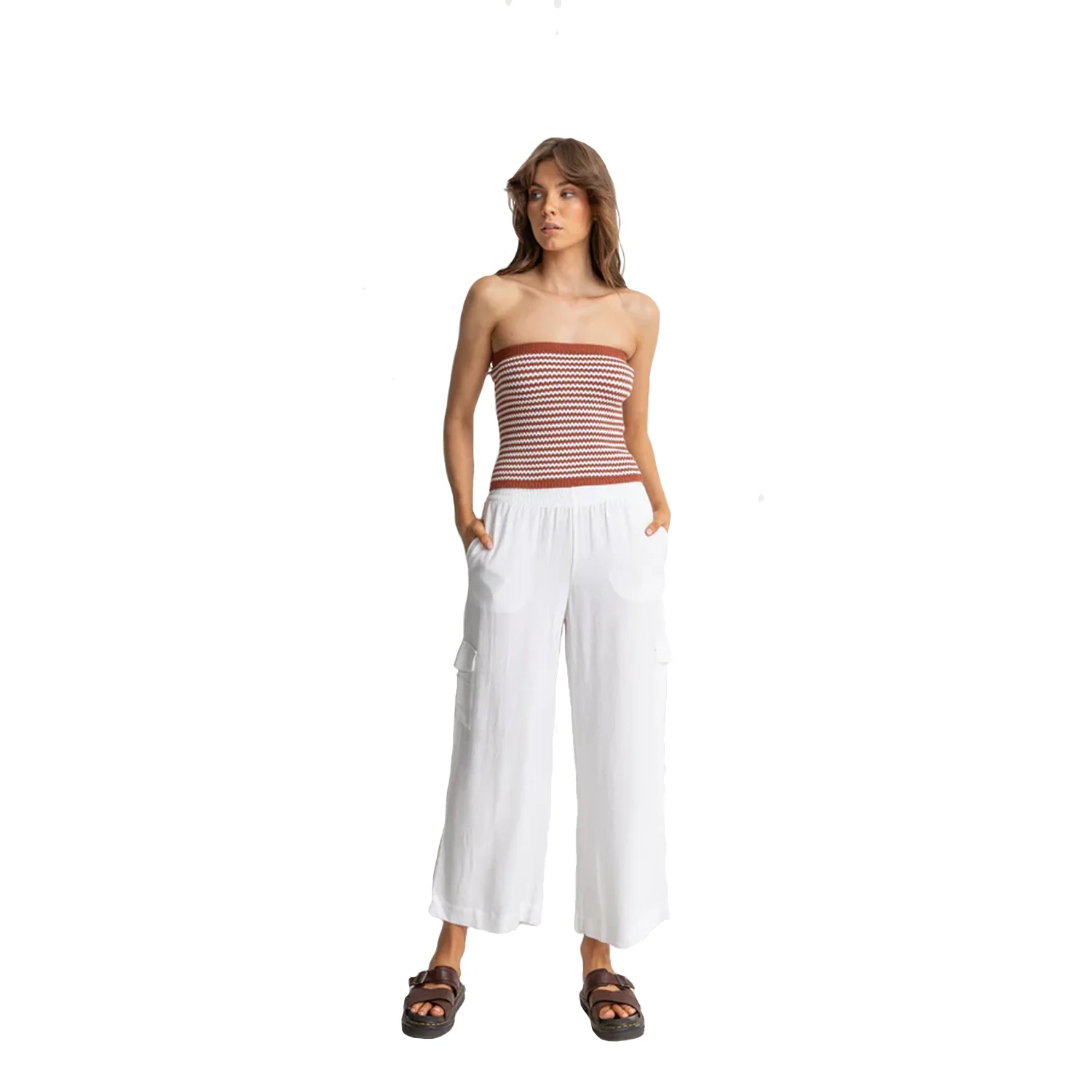 Rhythm Women's Spirit Strapless Knit Top Spice