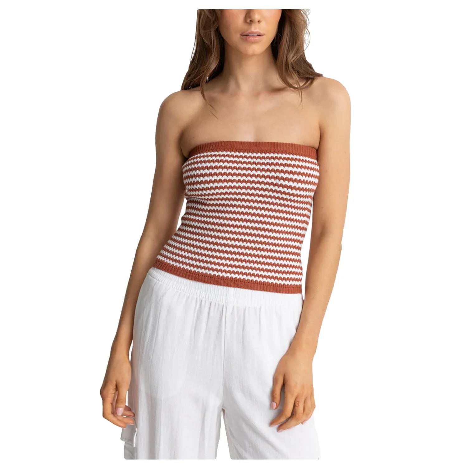 Rhythm Women's Spirit Strapless Knit Top Spice - Image 2