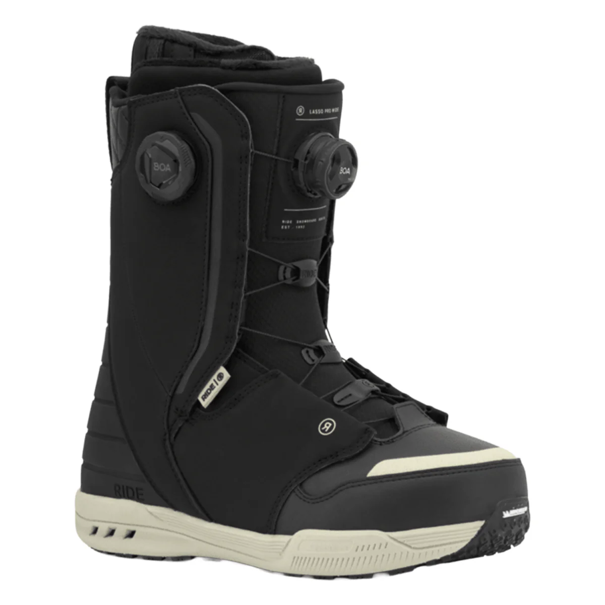 Ride Men's Lasso Pro Wide Snowboard Boots 2026 Black