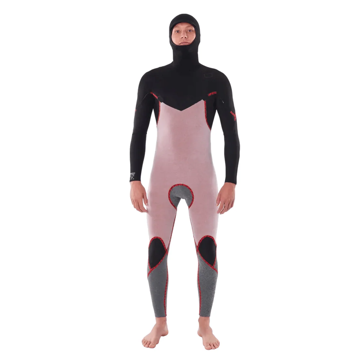 Rip Curl Men's Dawn Patrol 5/4mm Hooded Chest Zip Wetsuit Black - Image 2