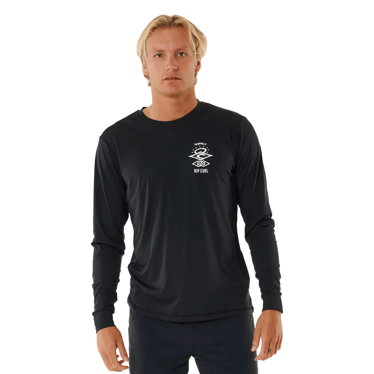 Rip Curl Men's Icons Surflite UPF L/S Top Black
