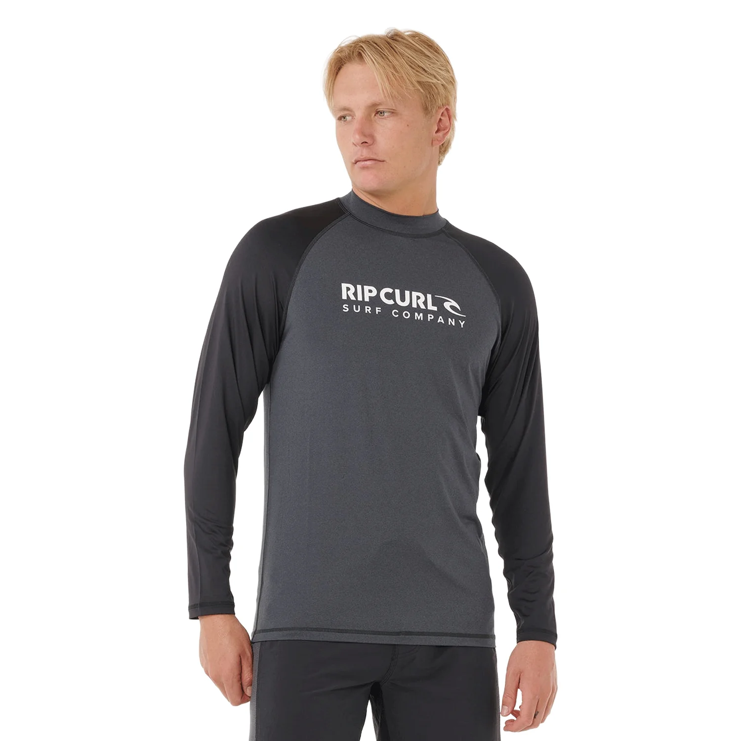 Rip Curl Men's Shock UPF L/S Top Black Marle