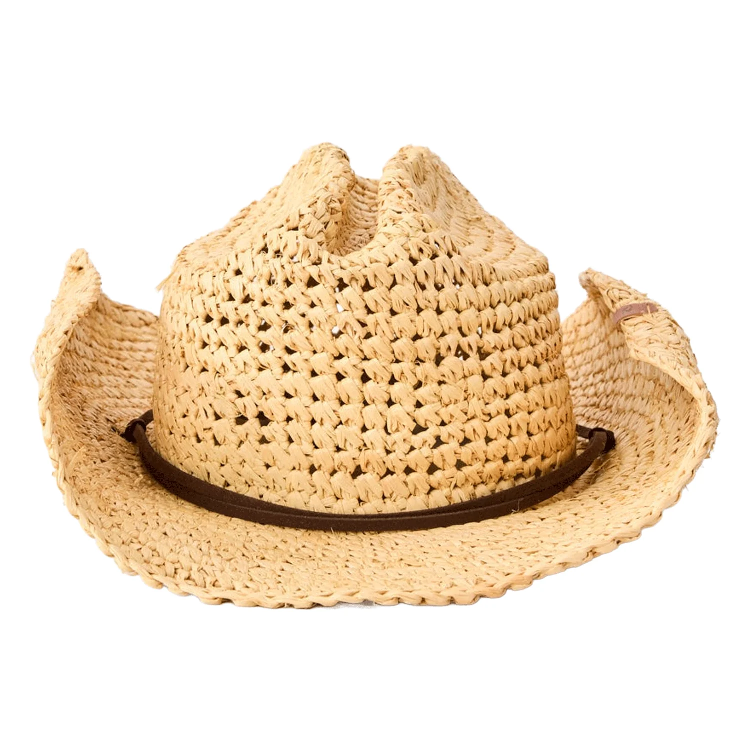 Rip Curl Women's Crushable Straw Cowgirl Hat Natural