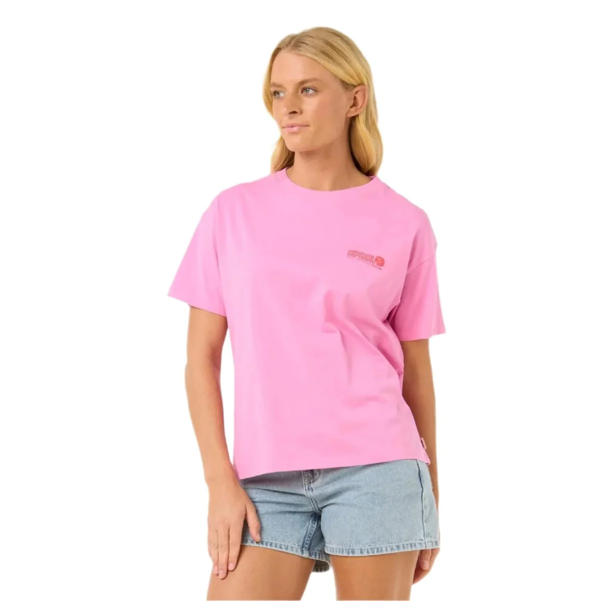 Rip Curl Women's Ocean Tech Relaxed T-Shirt Pink