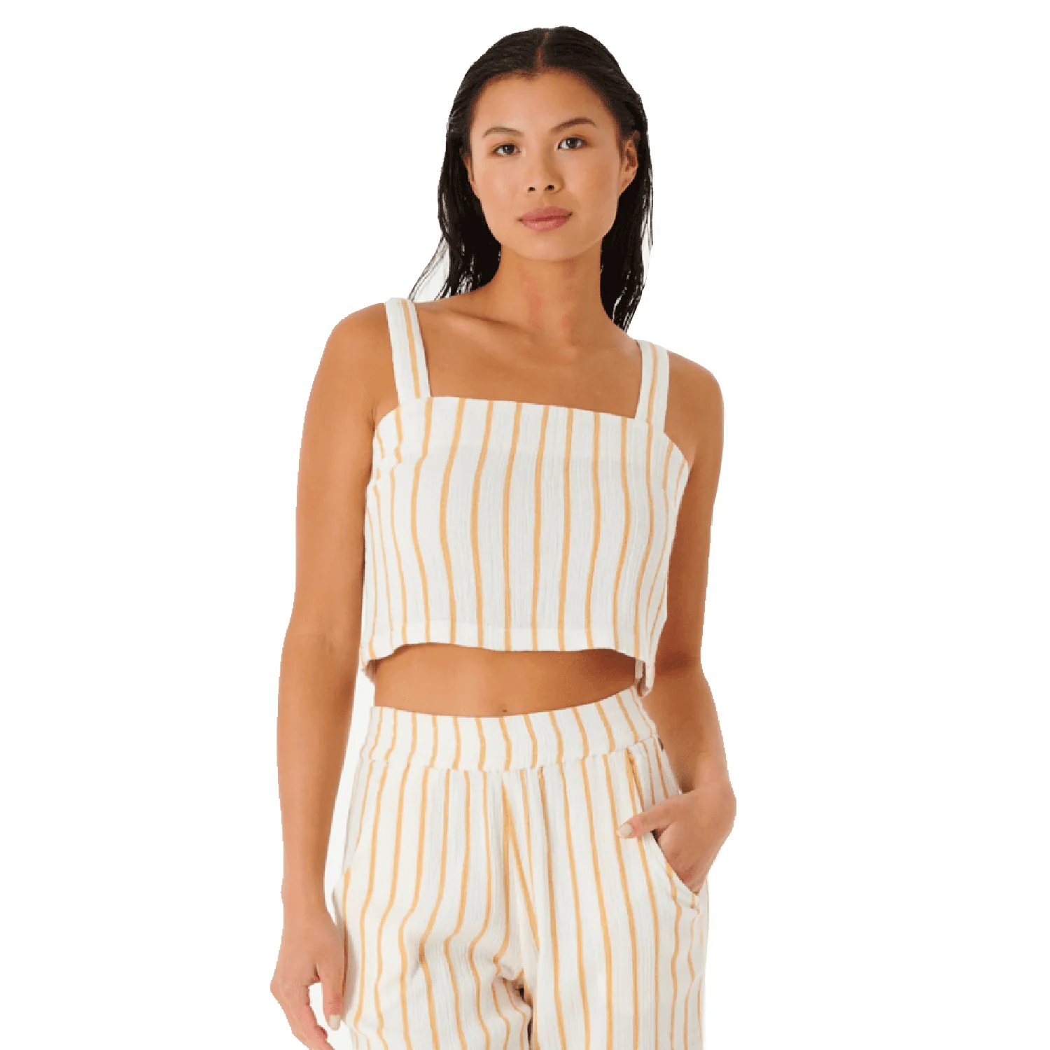 Rip Curl Women's Premium Surf Top Gold - Image 2