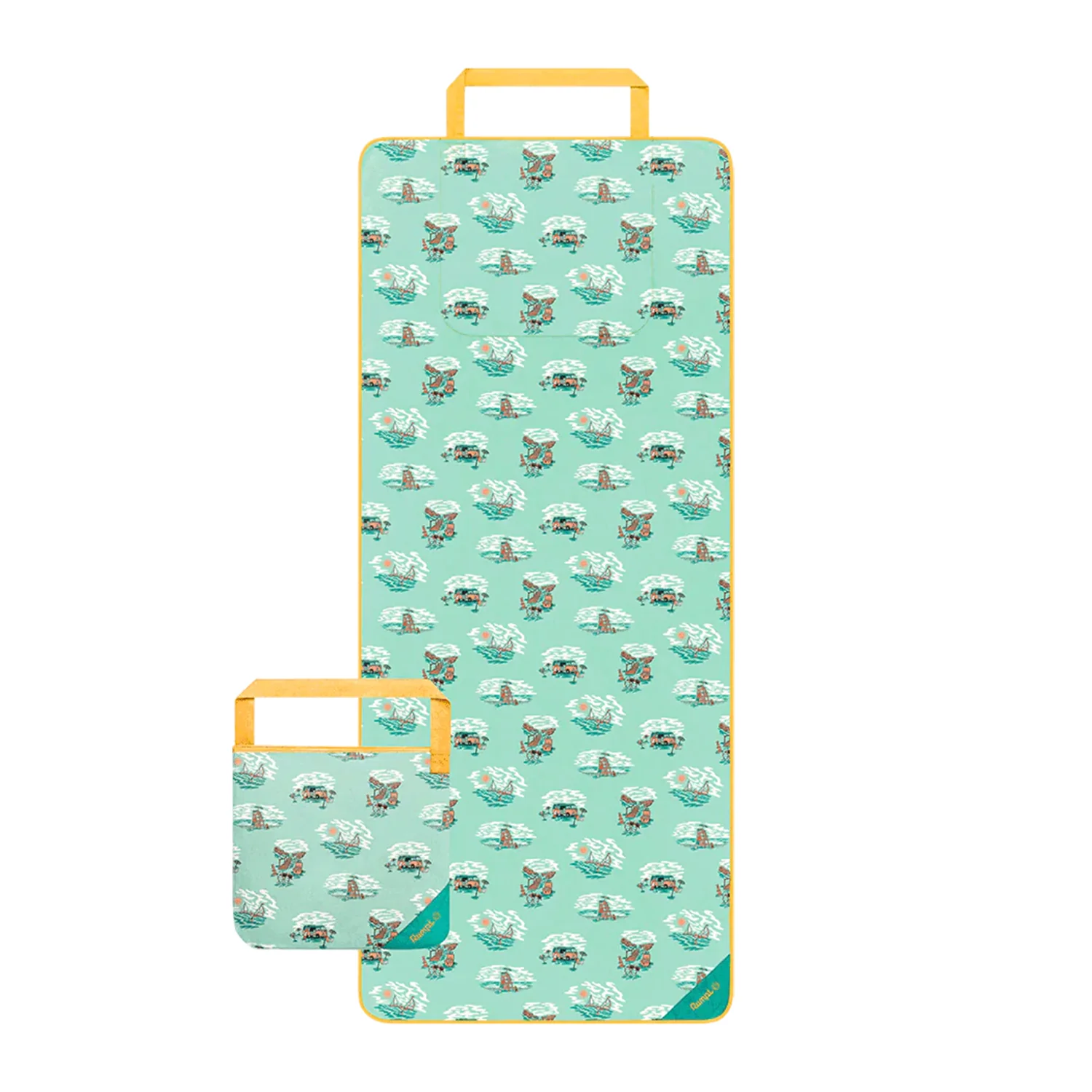 Rumpl Tech Towel Tote Aqua Outer Banks