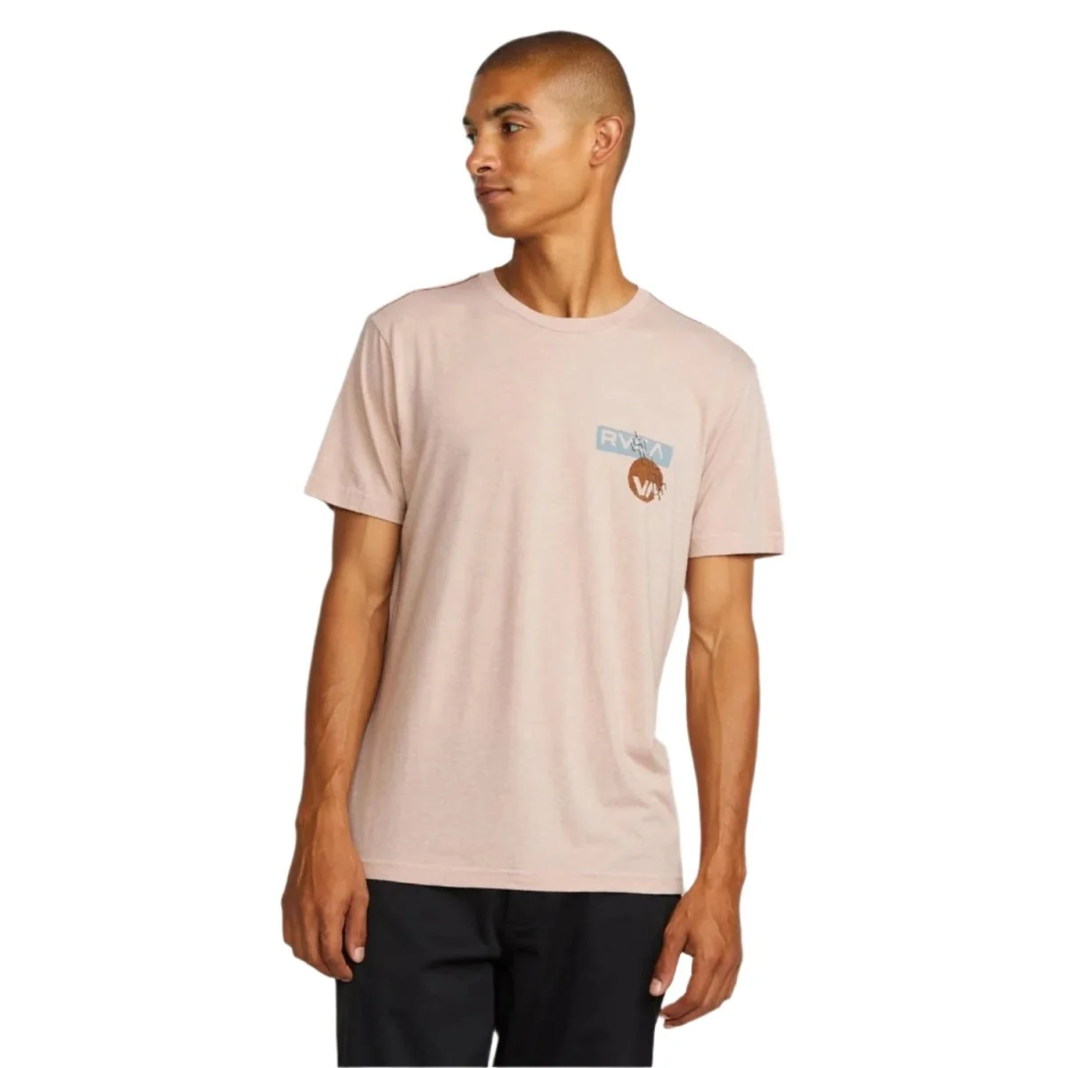 RVCA Men's Desertscape S/S T-Shirt Pale Mauve