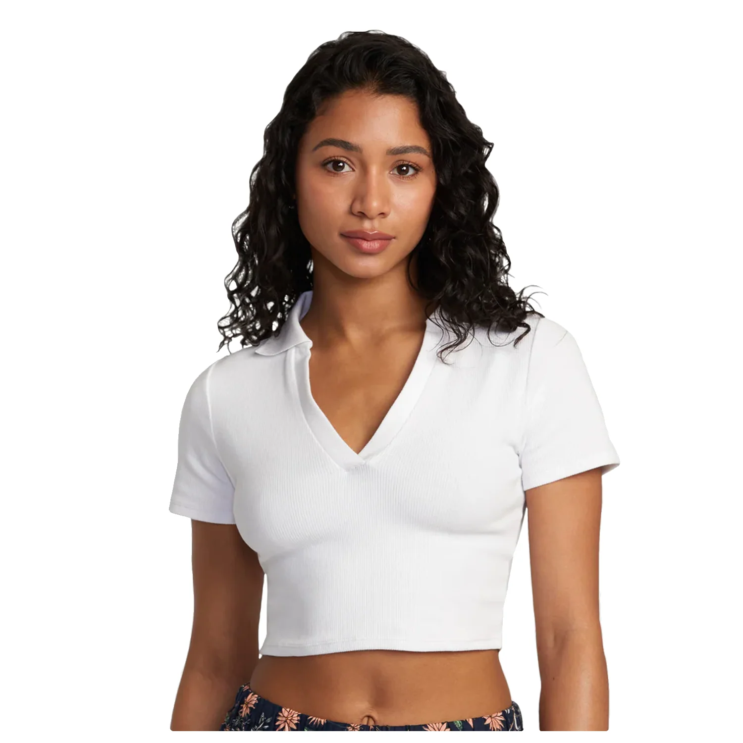 RVCA Women's Chase Polo White