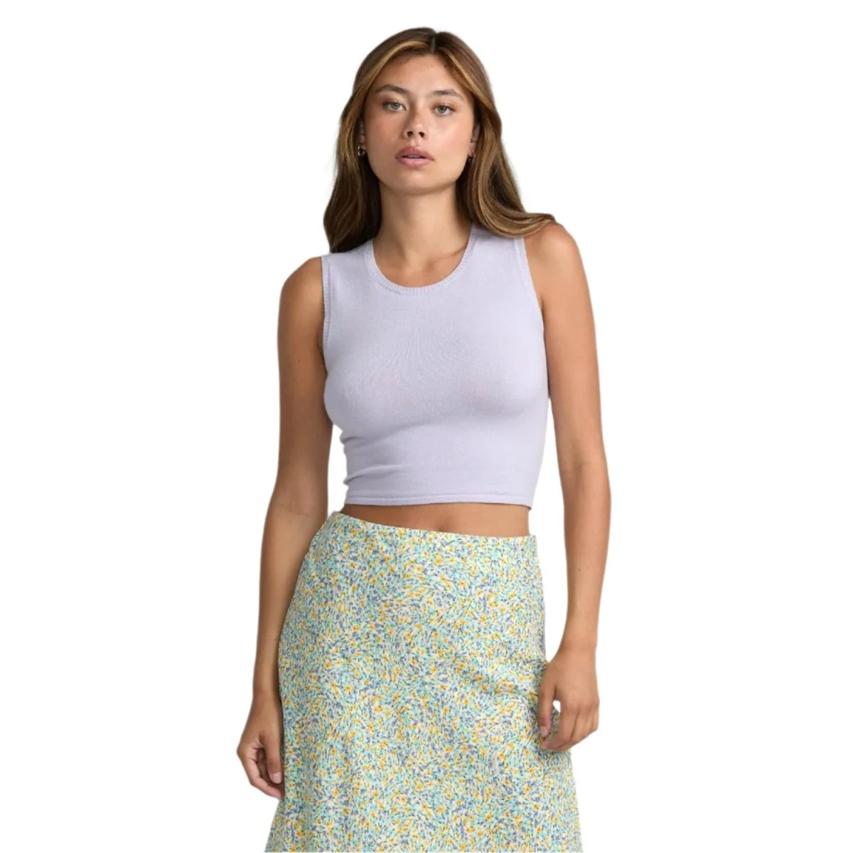RVCA Women's Shiver Sweater Cloud Purple