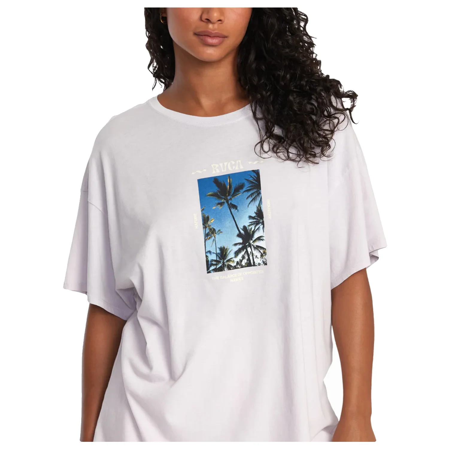 RVCA Women's Trade Winds T Shirt Fog - Image 2
