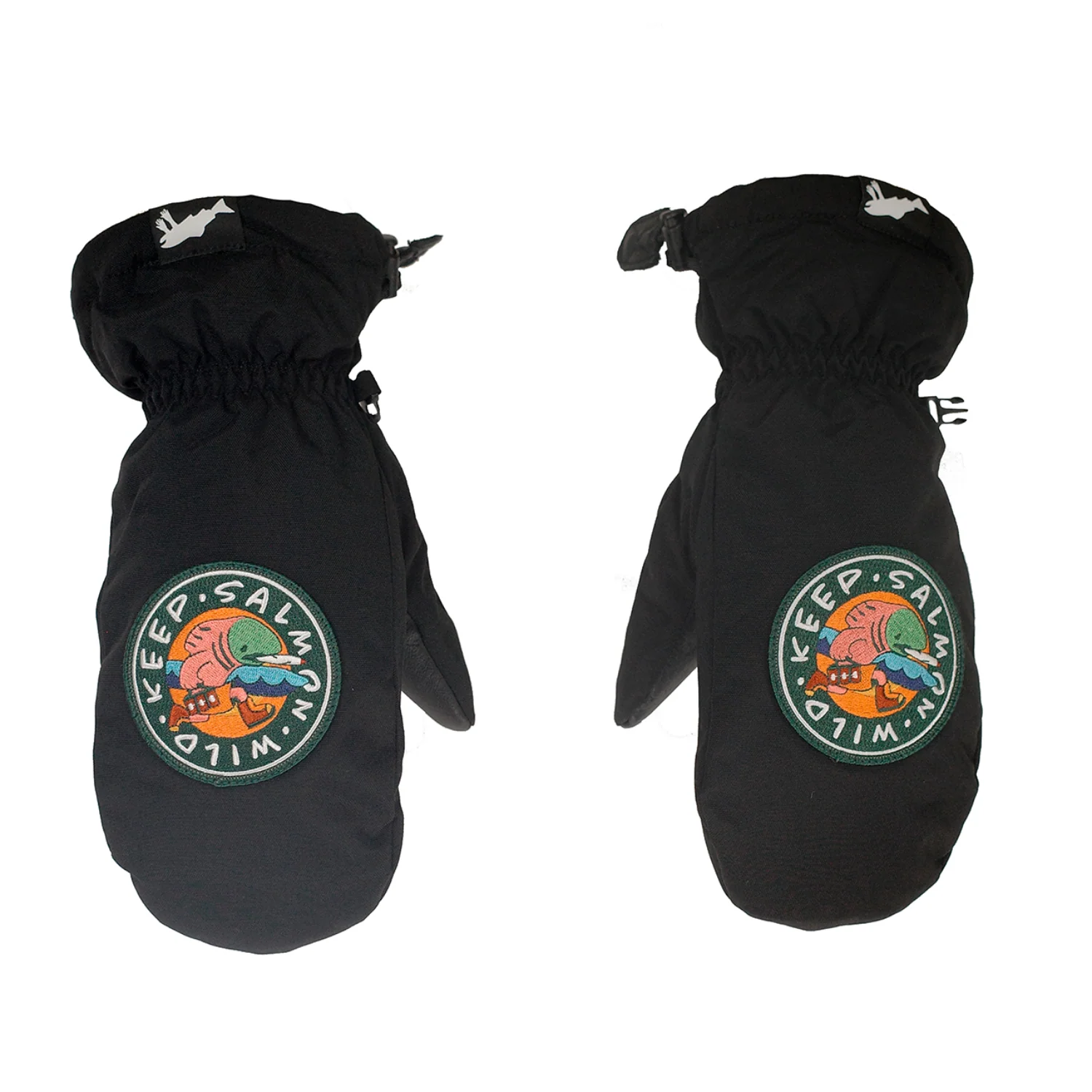 Salmon Arms Classic Mitt Keep Salmon Wild Black