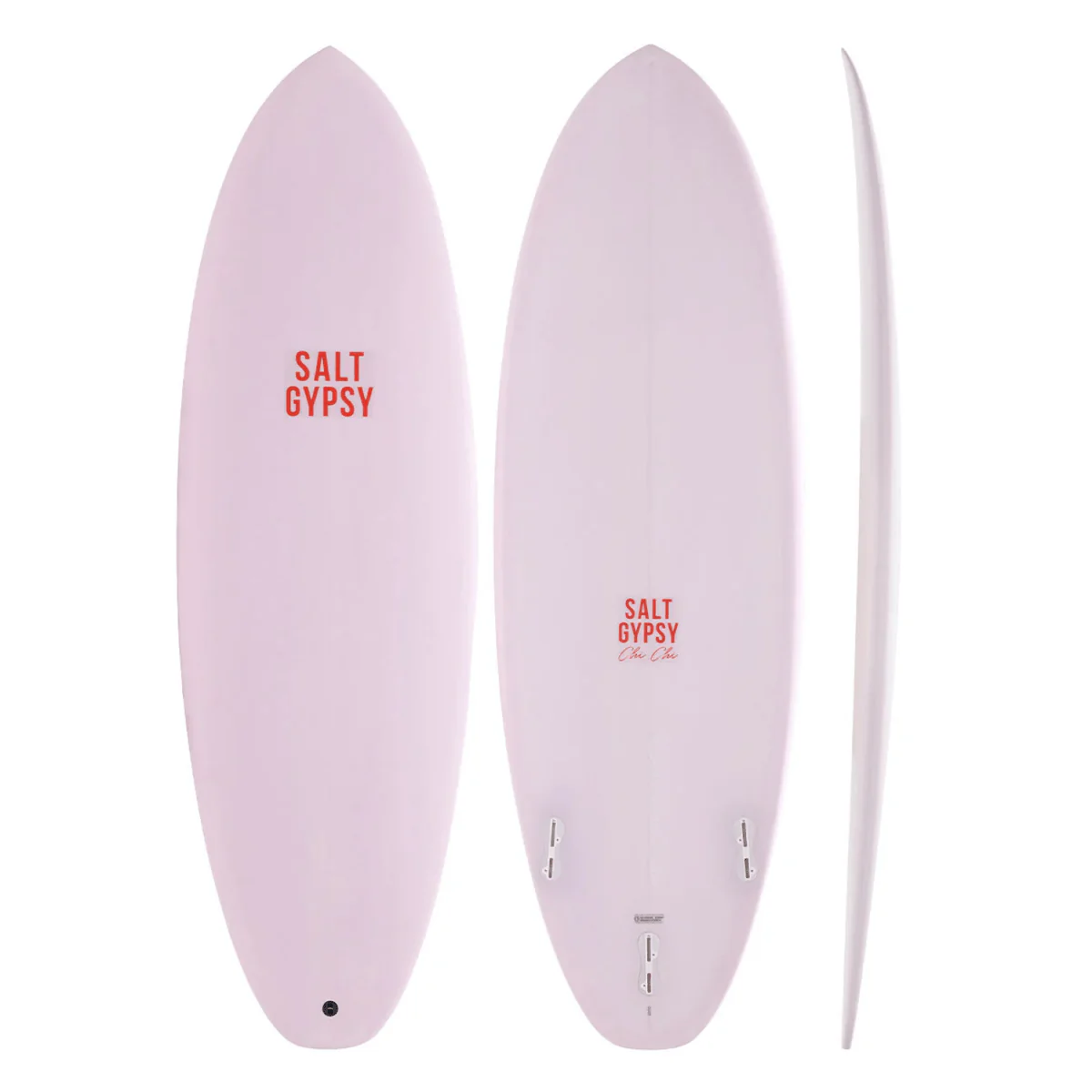 Salt Gypsy Chi Chi Surfboard Dirty Pink Tint 5'10"