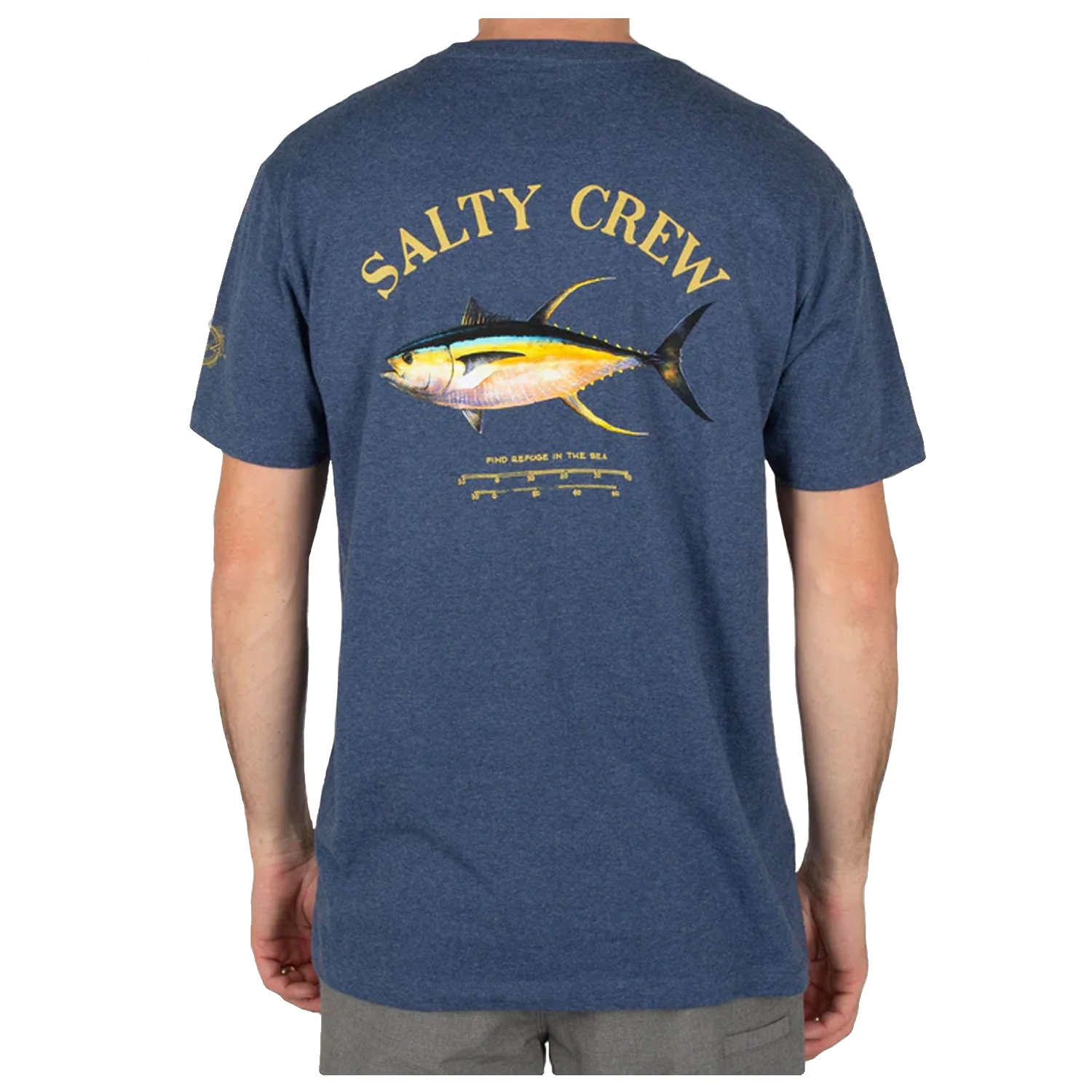 Salty Crew Men's Ahi Mount Classic S/S T Shirt Navy/Heather