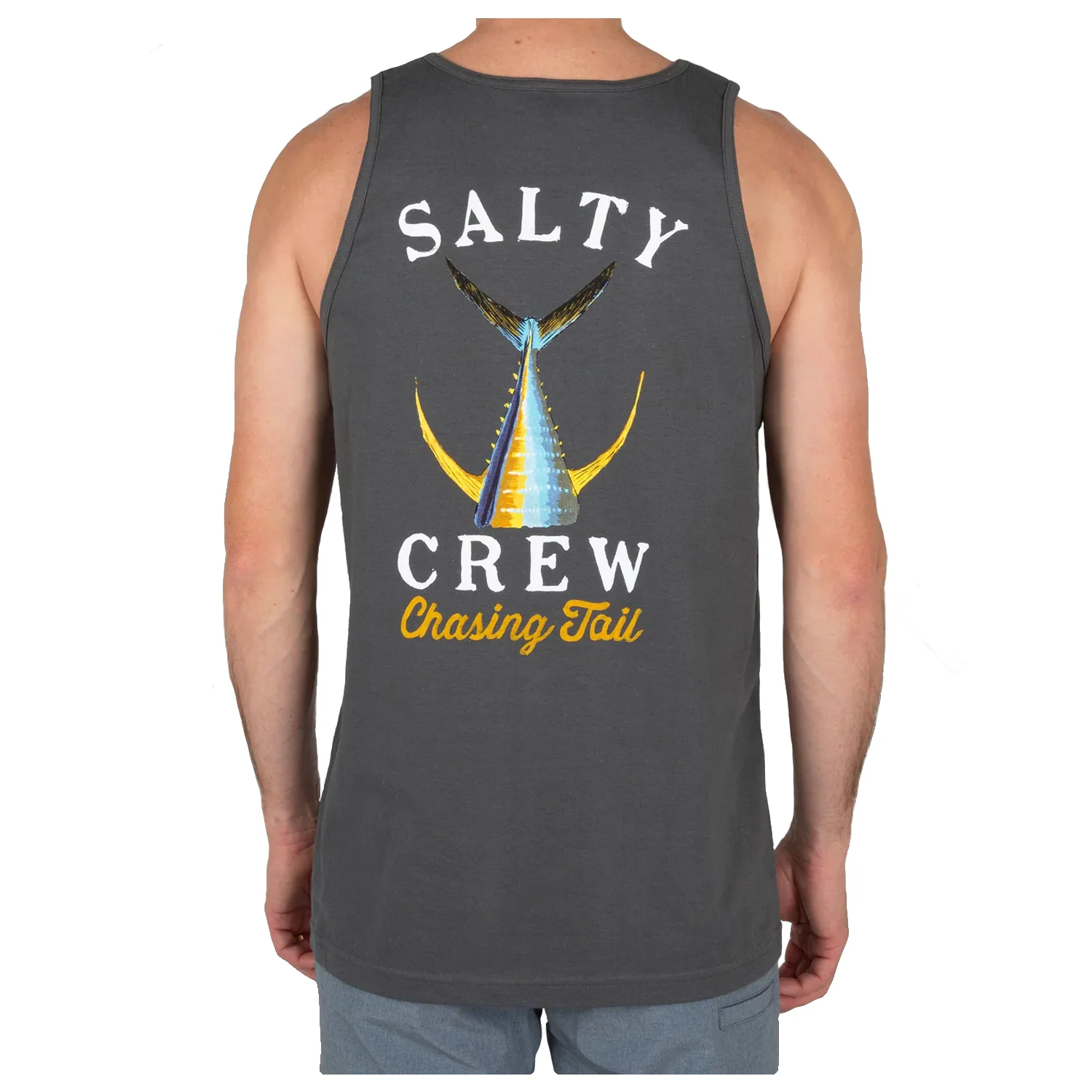 Salty Crew Men's Ahi Mount Tank Top Charcoal