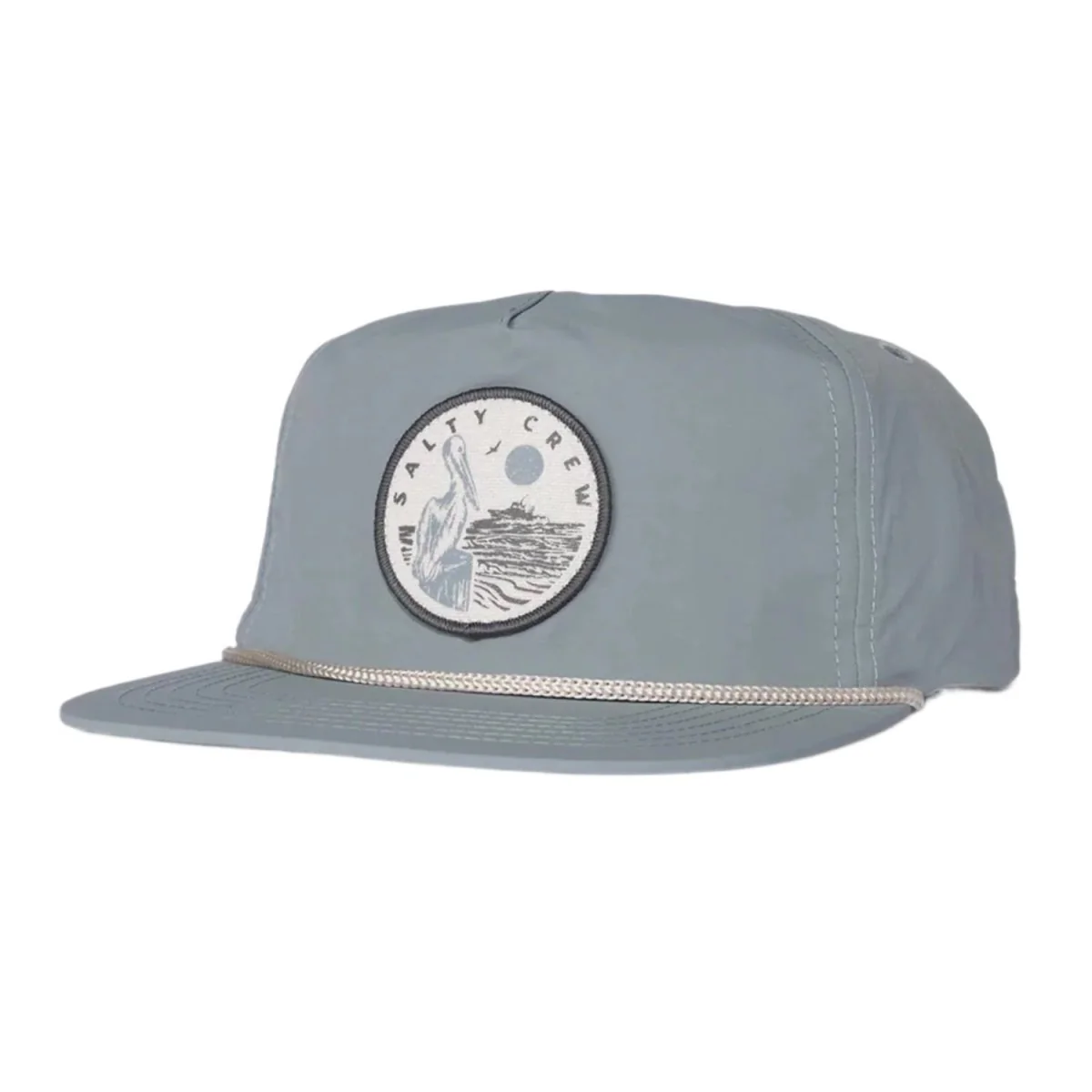 Salty Crew Men's Stake Out 5 Panel Hat Deep Sea