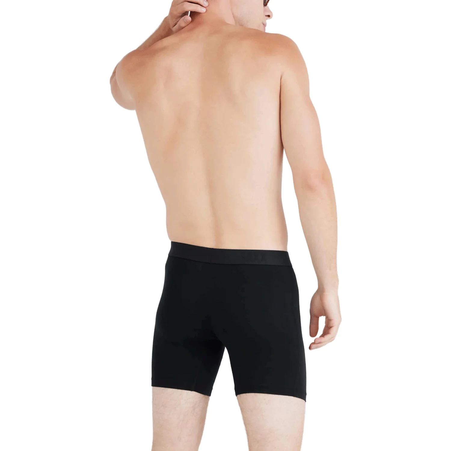 Saxx Men's Vibe Xtra Soft Comfort Boxer Brief Fly Black - Image 3