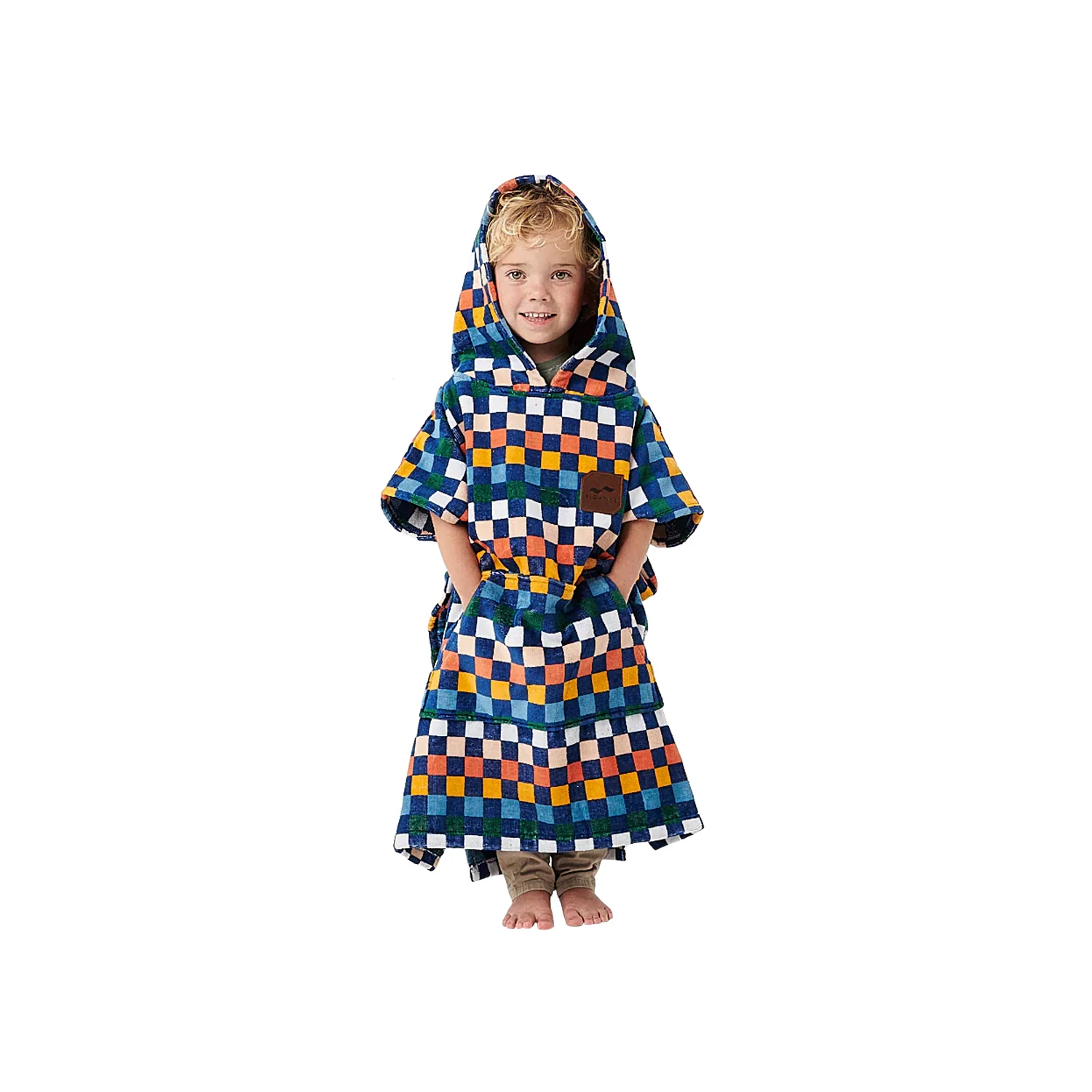 Slowtide Kids Sundown Poncho Deep Pacific