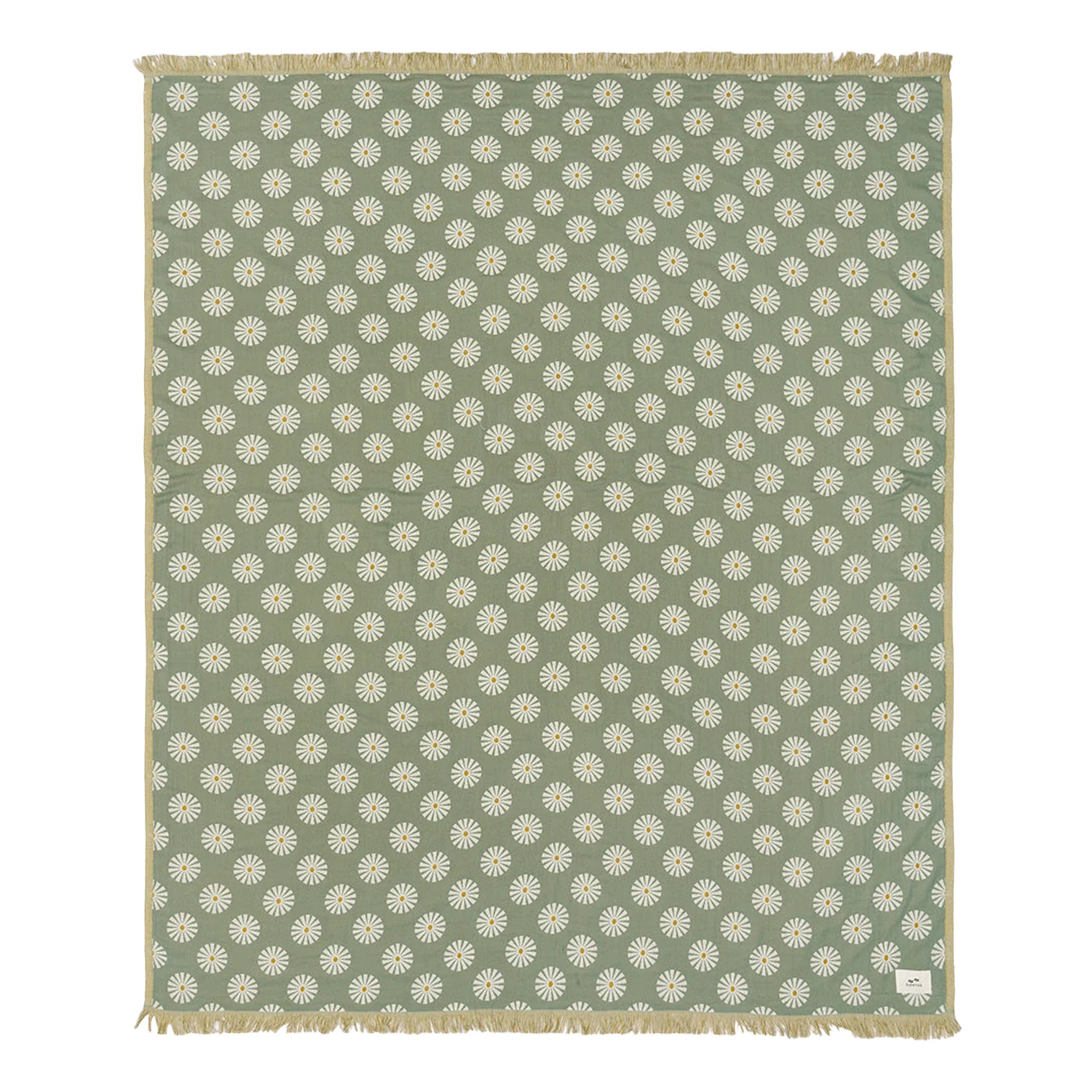 Slowtide Sun Dazed Driftweave Blanket Green