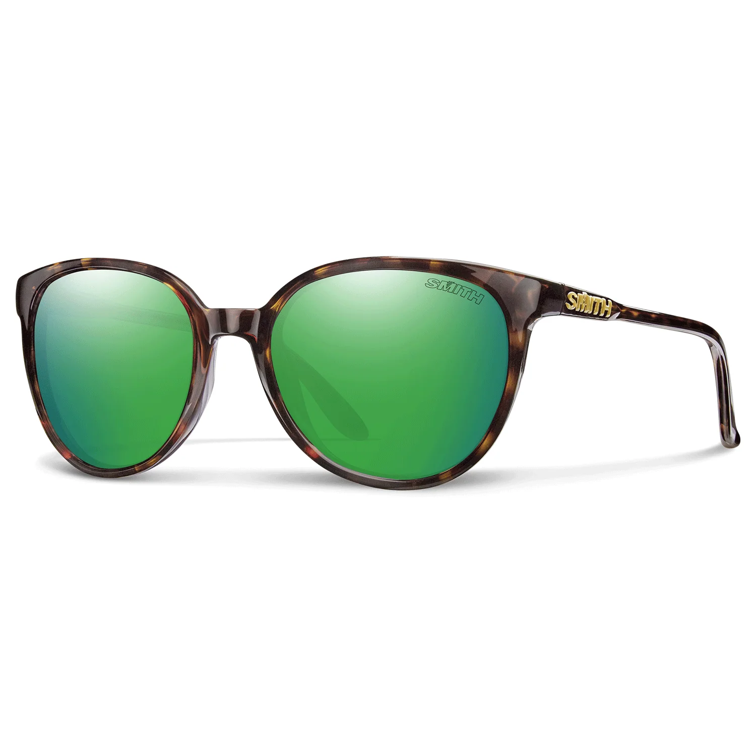 Smith Cheetah Sunglasses Tortoise/ChromaPop Polarized Green Mirror