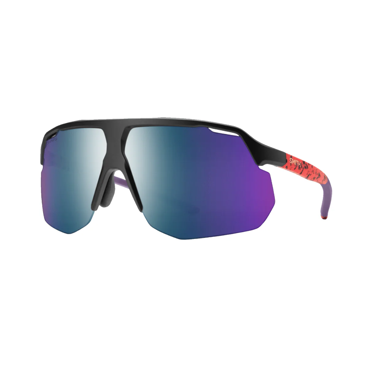 Smith Motive Sunglasses Matte Wild Child/ChromaPop Violet Mirror + Clear