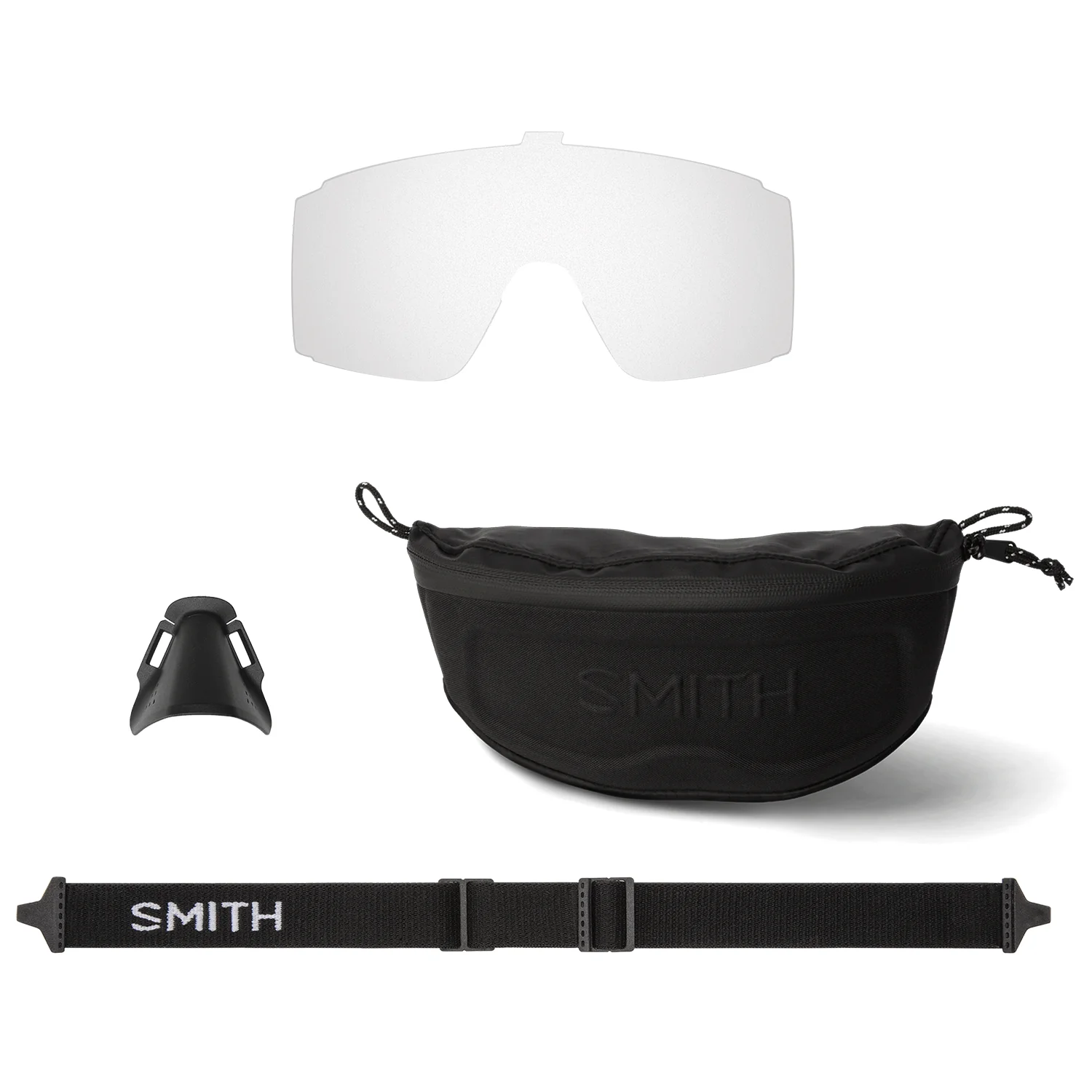 Smith Pursuit Sunglasses White/ChromaPop Platinum Mirror + Clear - Image 2